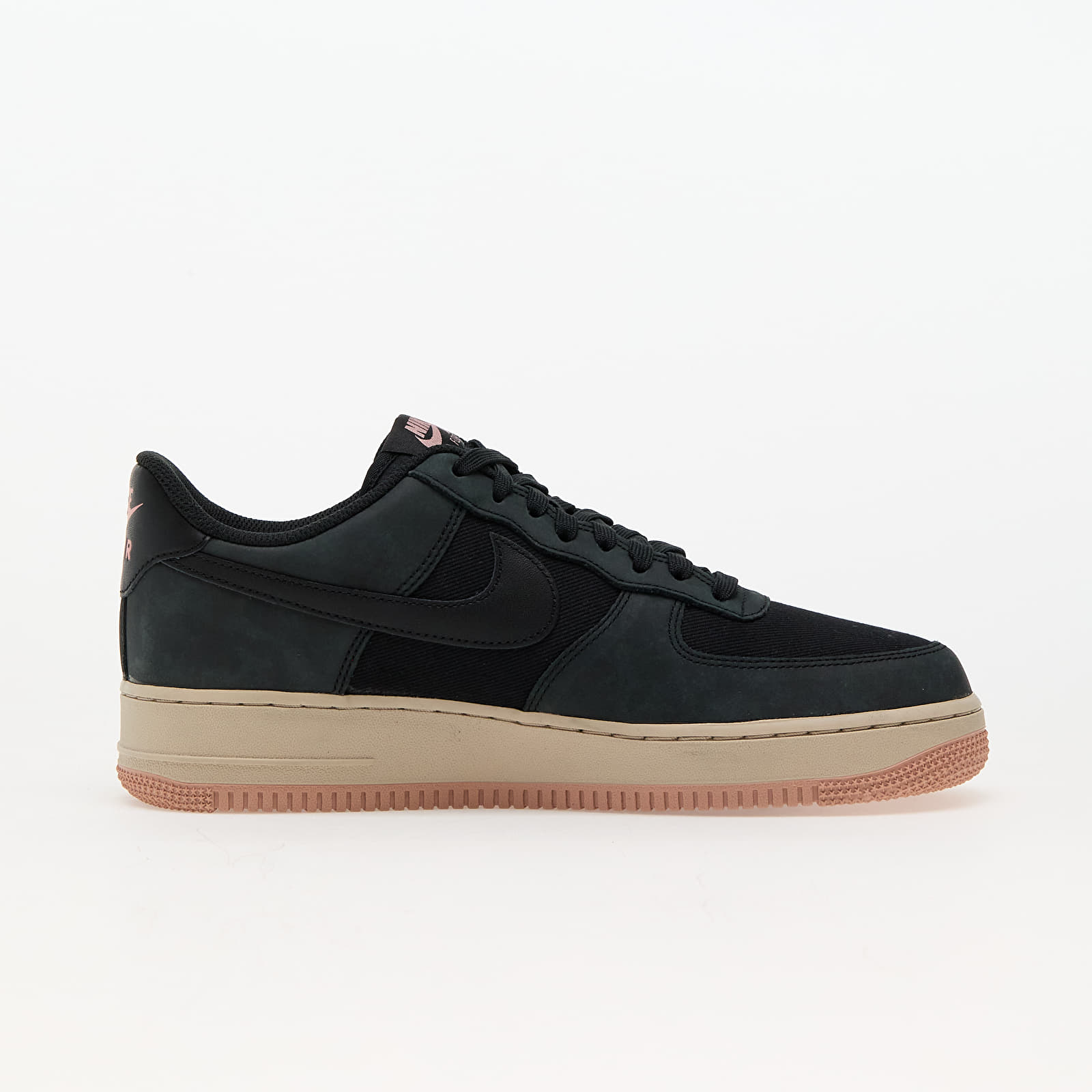 Zapatillas Hombre Nike Air Force 1 '07 Lx Black/ Black-Red Stardust-Sanddrift