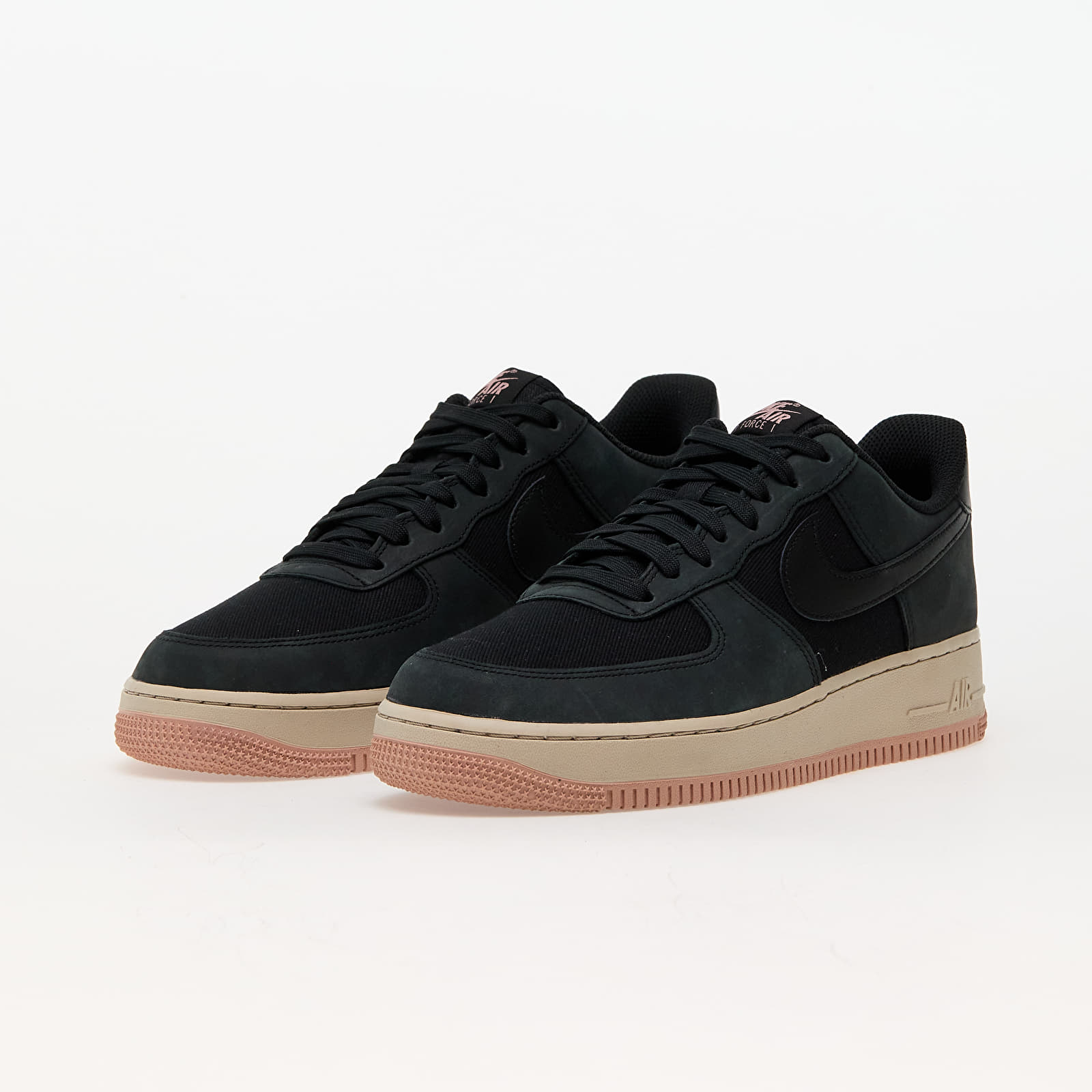 Men s shoes Nike Air Force 1 07 Lx Black Black Red Stardust Sanddrift Footshop