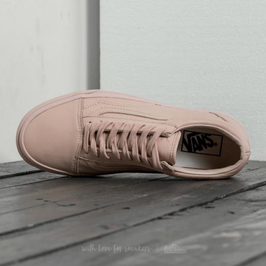 Vans old skool rose cuir on sale