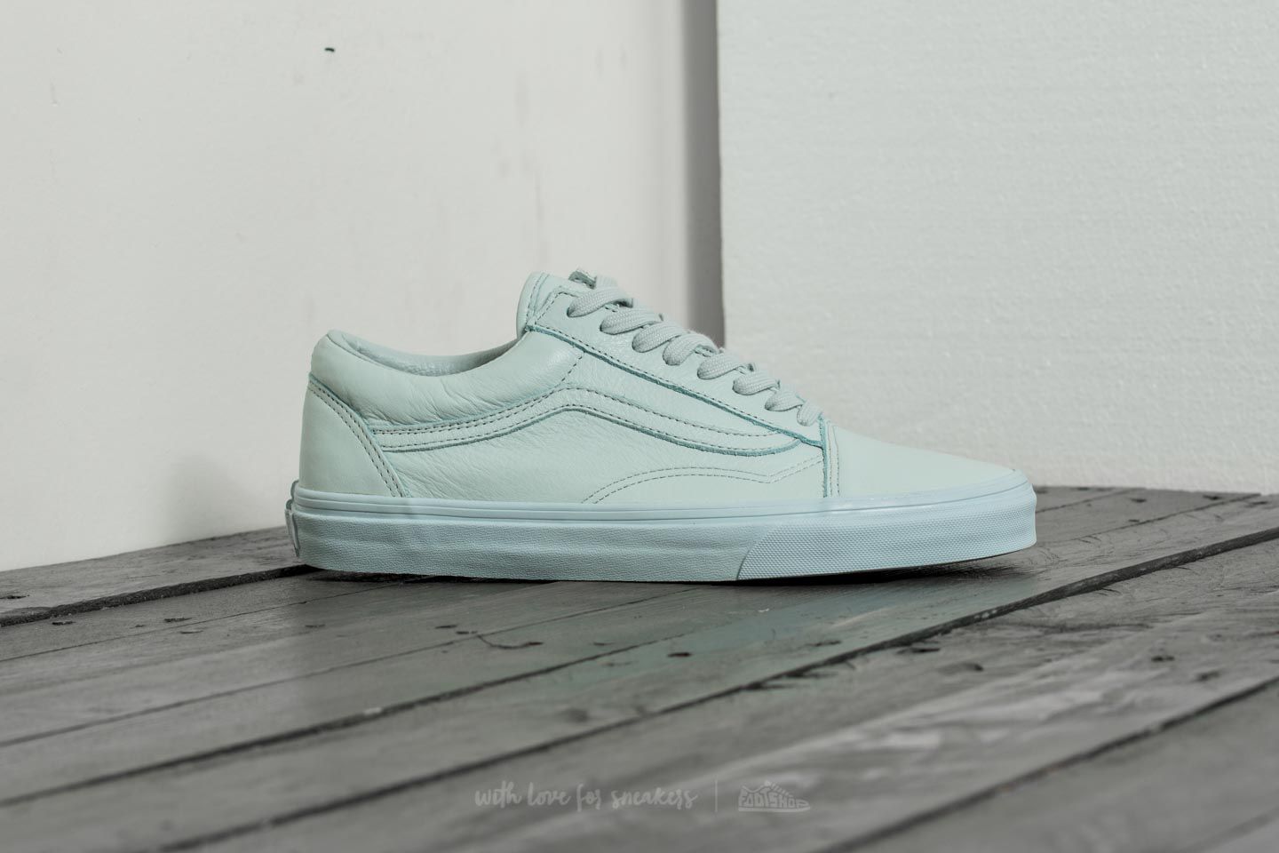 Vans old skool new arrivals leather mono ice flow