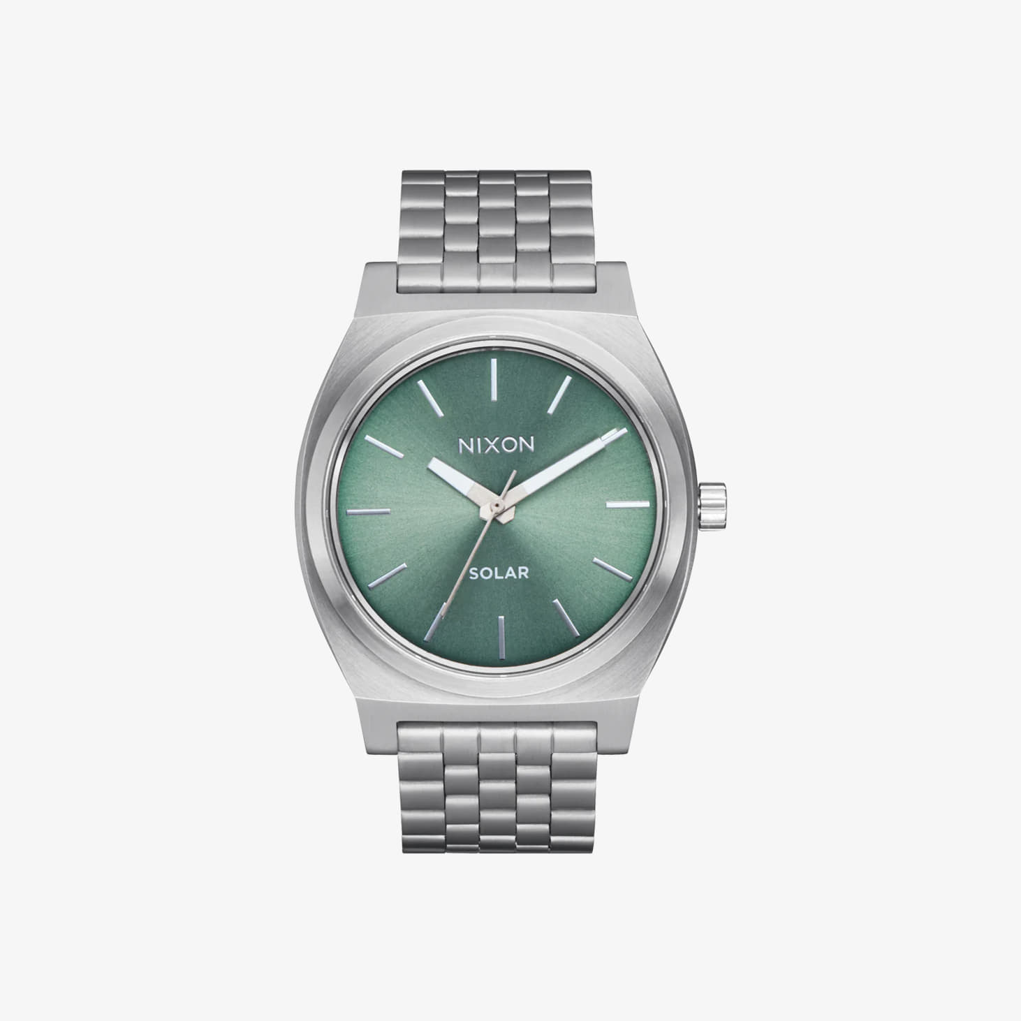 Часовници Nixon Time Teller Solar Watch Silver/ Jade Sunray
