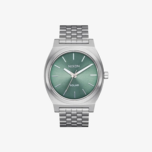 Hodinky Nixon Time Teller Solar Watch Silver/ Jade Sunray