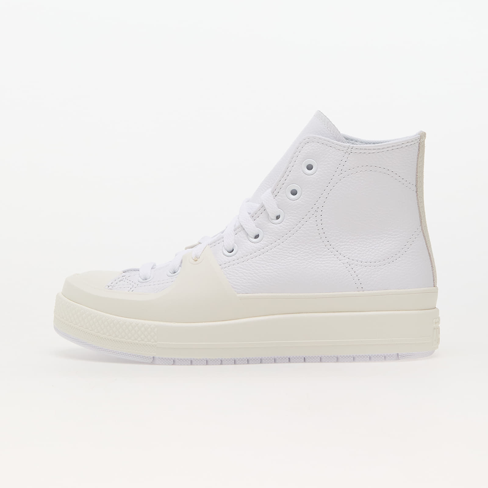 Levně Converse Chuck Taylor All Star Construct Leather White/ Egret/ Yellow