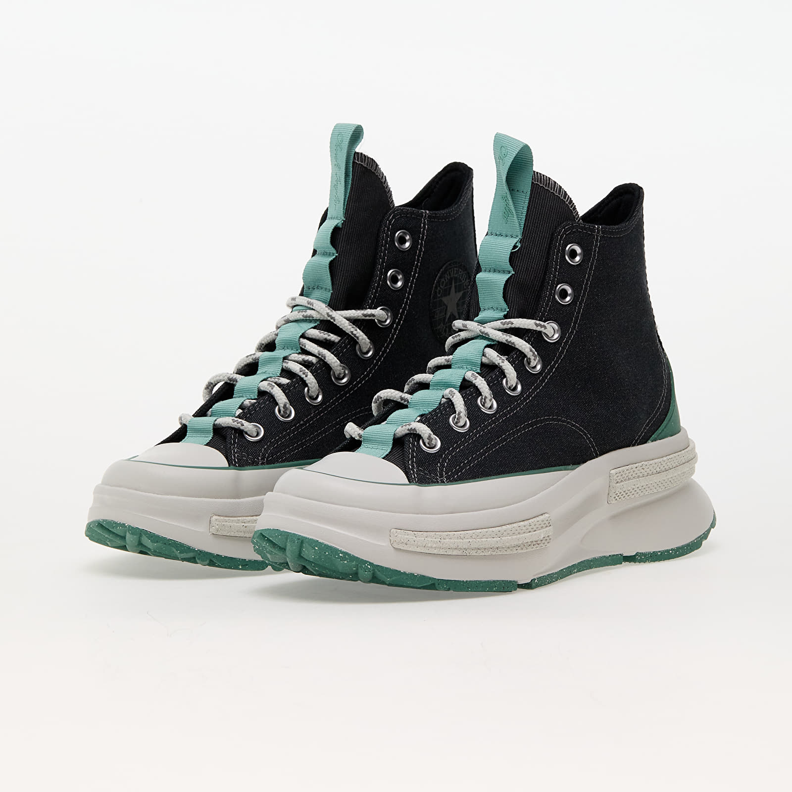 Herresko Converse Run Star Legacy Cx Platform Mixed Materials Black/ Admiral Elm/ Fossilized