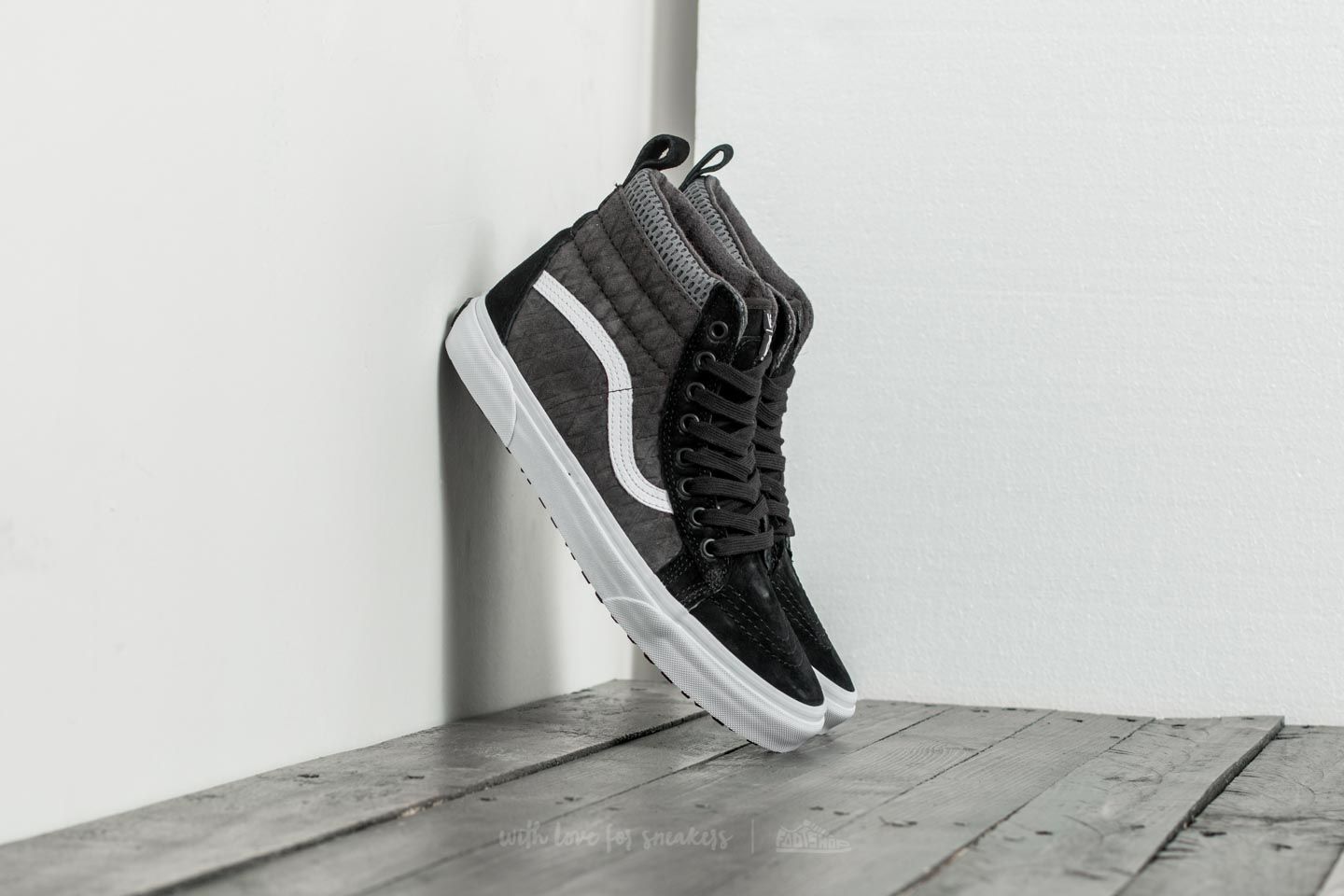 Men s shoes Vans SK8 Hi MTE DX Mission Workshop Black Asphalt White Footshop