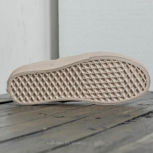 Vans leather slip on whispering pink clearance