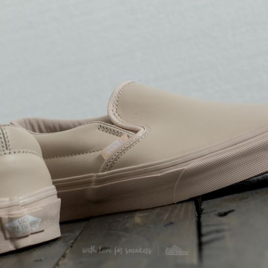 Women s shoes Vans Classic Slip On D Leather Whisper Pink Mono Footshop