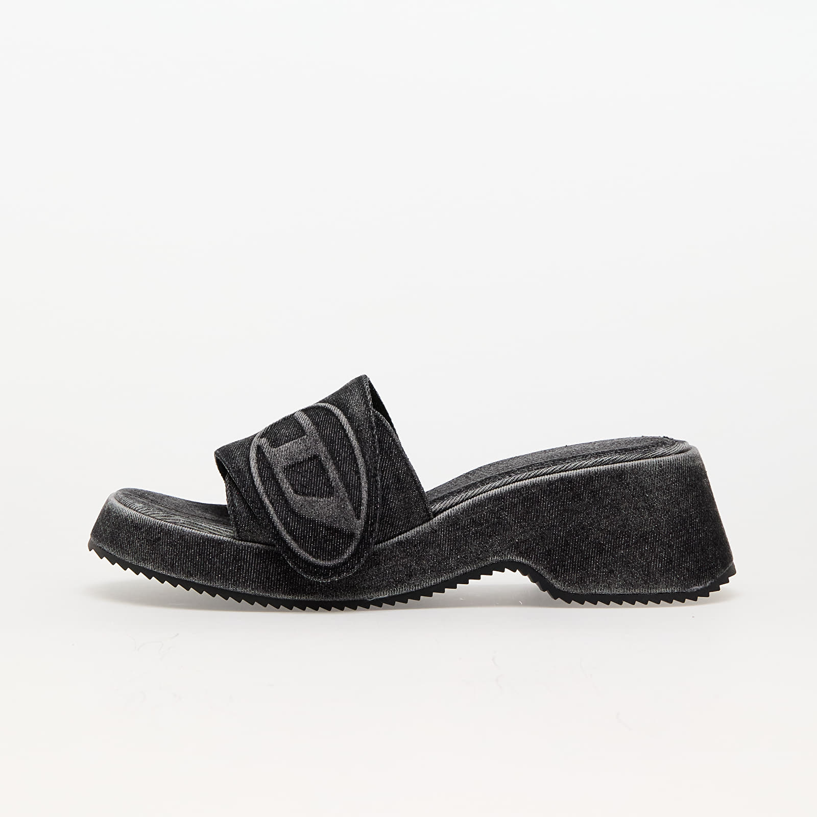 Women's shoes Diesel Oval D Sa-Oval D Pf W Sandals Black Denim