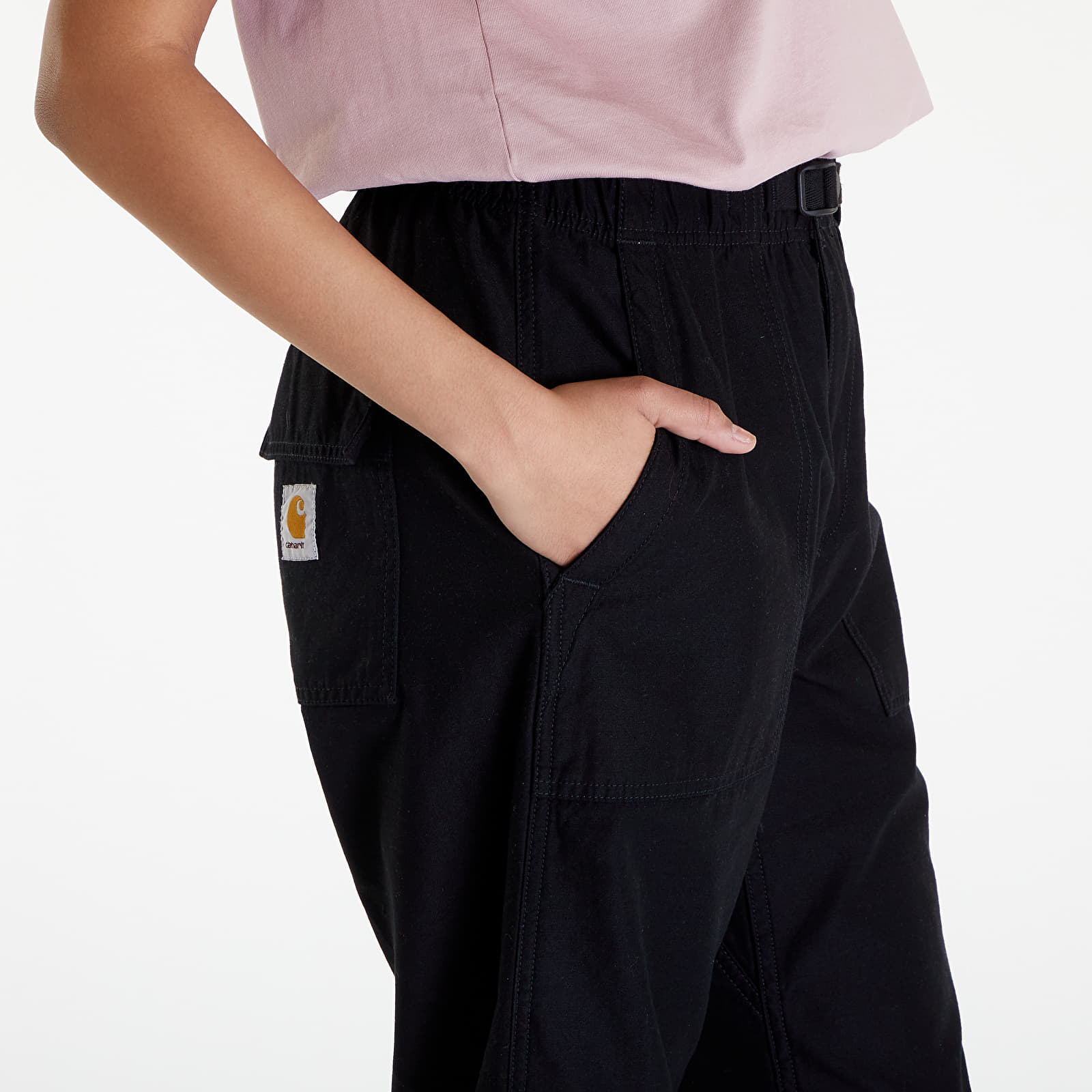 Bukser og jeans Carhartt WIP Hayworth Pant UNISEX Black Rinsed