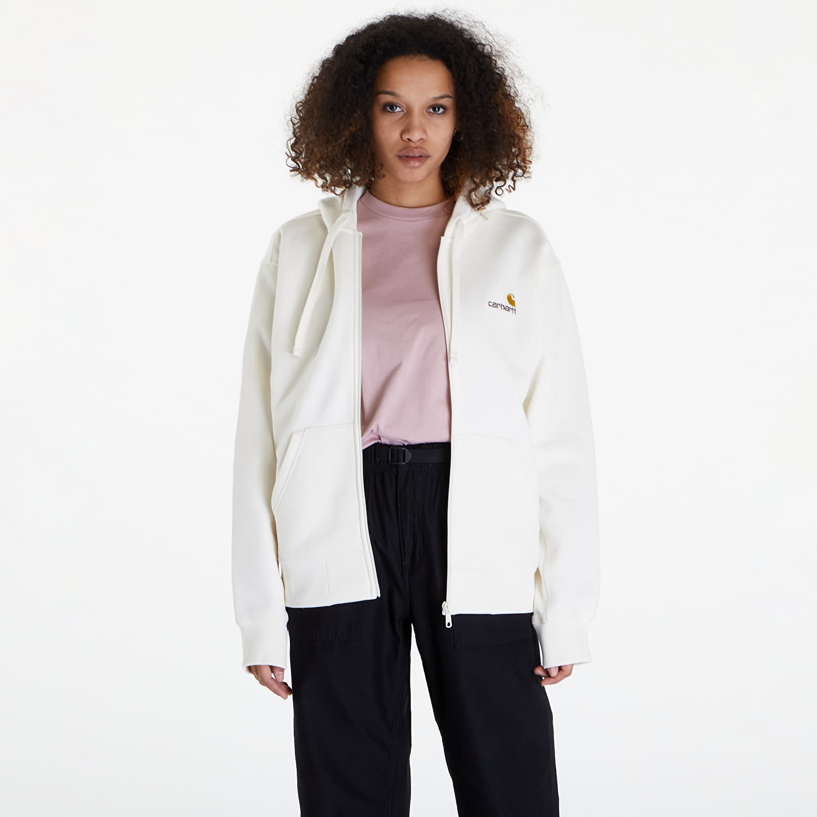 Hoodies and sweatshirts  Carhartt WIP Hooded American Script Jacket UNISEX Wax