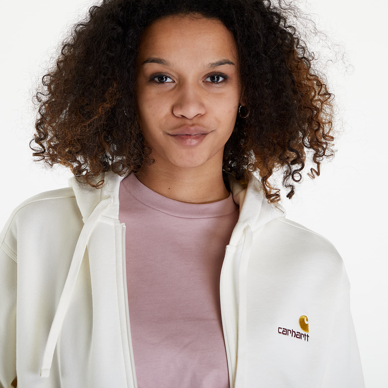 Hoodies and sweatshirts  Carhartt WIP Hooded American Script Jacket UNISEX Wax