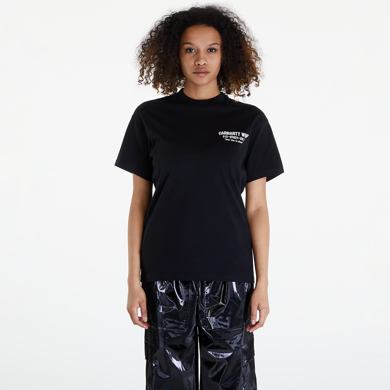 Tričká Carhartt WIP Short Sleeve Less Troubles T-Shirt UNISEX Black/ White