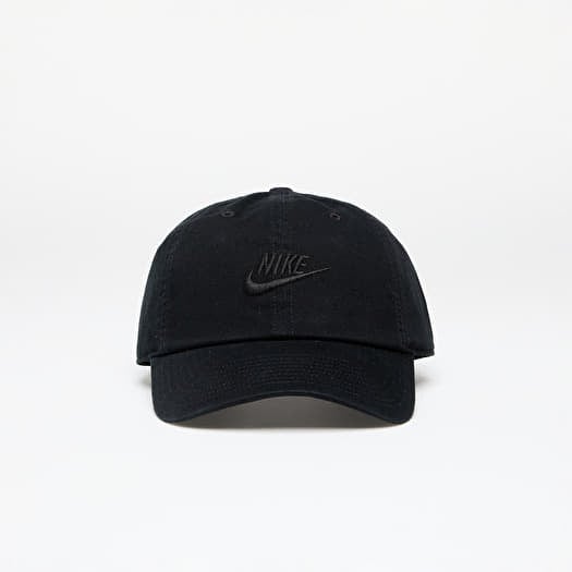 Šiltovka Nike Club Unstructured Futura Wash Cap Black/ Black