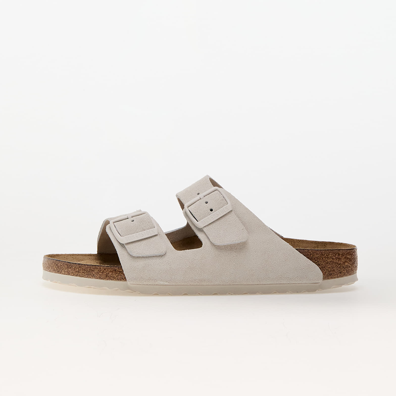 Дамски кецове и обувки Birkenstock Arizona Suede Leather Antique White