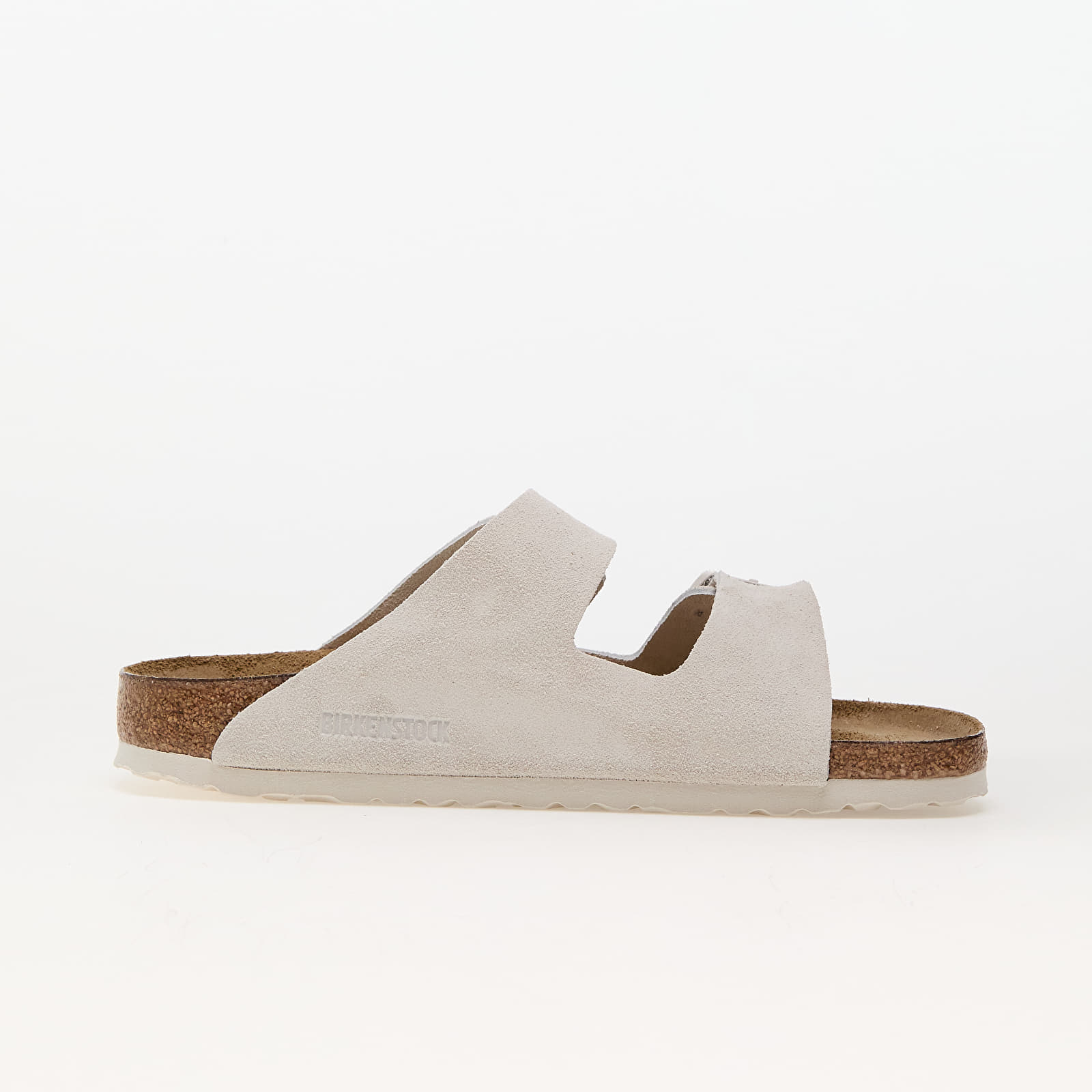 Дамски кецове и обувки Birkenstock Arizona Suede Leather Antique White