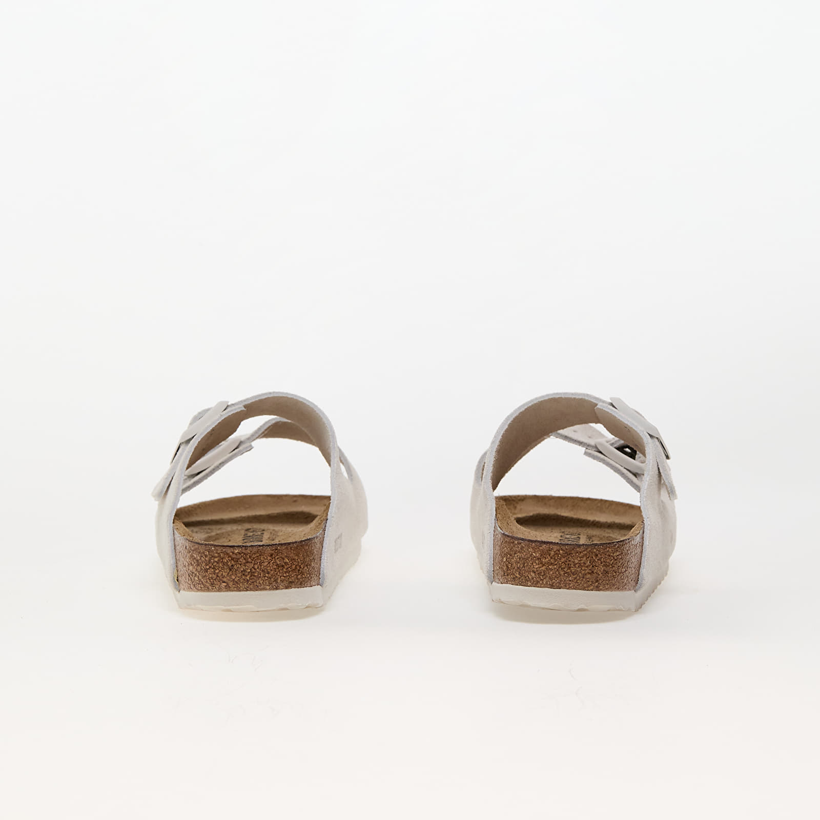Дамски кецове и обувки Birkenstock Arizona Suede Leather Antique White
