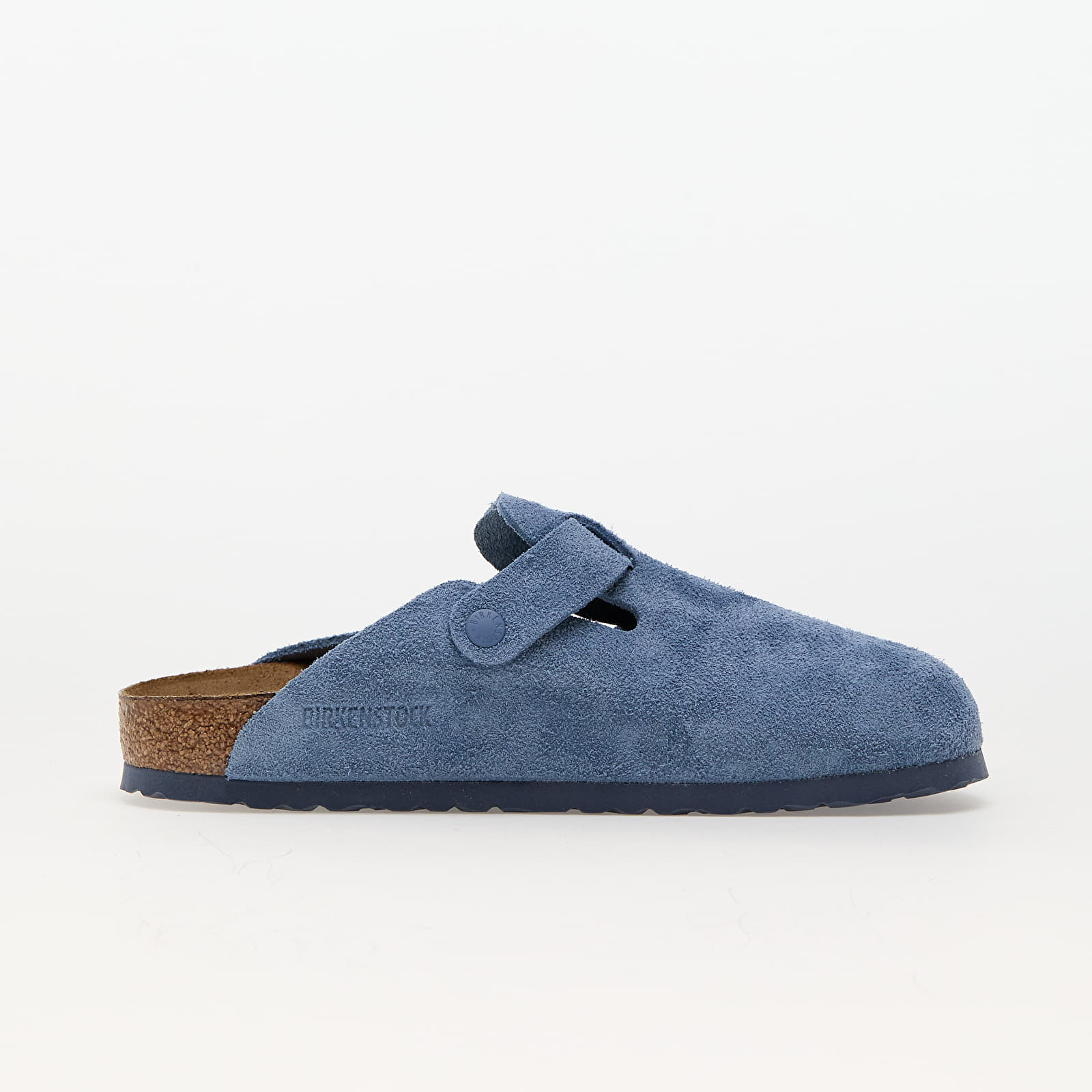 Moteriška avalynė Birkenstock Boston Birko-Floor Soft Suede Leather Elemental Blue