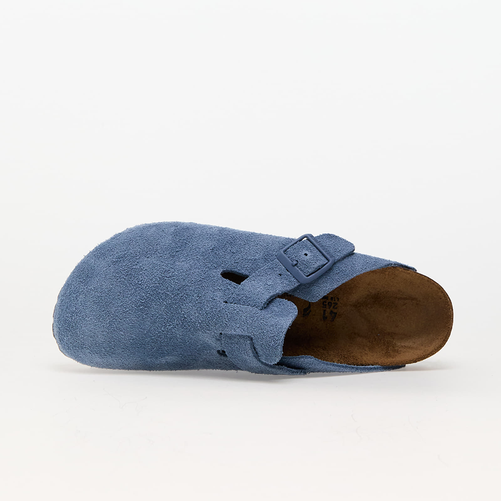 Moteriška avalynė Birkenstock Boston Birko-Floor Soft Suede Leather Elemental Blue