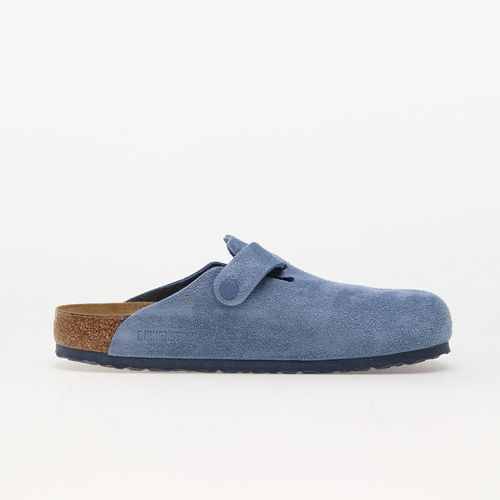 Încălțăminte și sneakerși pentru bărbați Birkenstock Boston Birko-Floor Soft Suede Leather Elemental Blue