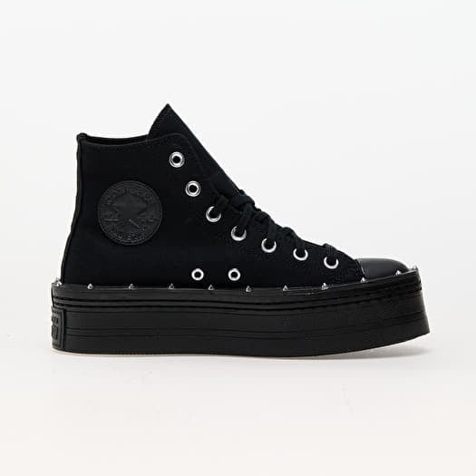 Women s shoes Converse Chuck Taylor All Star Modern Lift Platform Studded Black Black Black Footshop