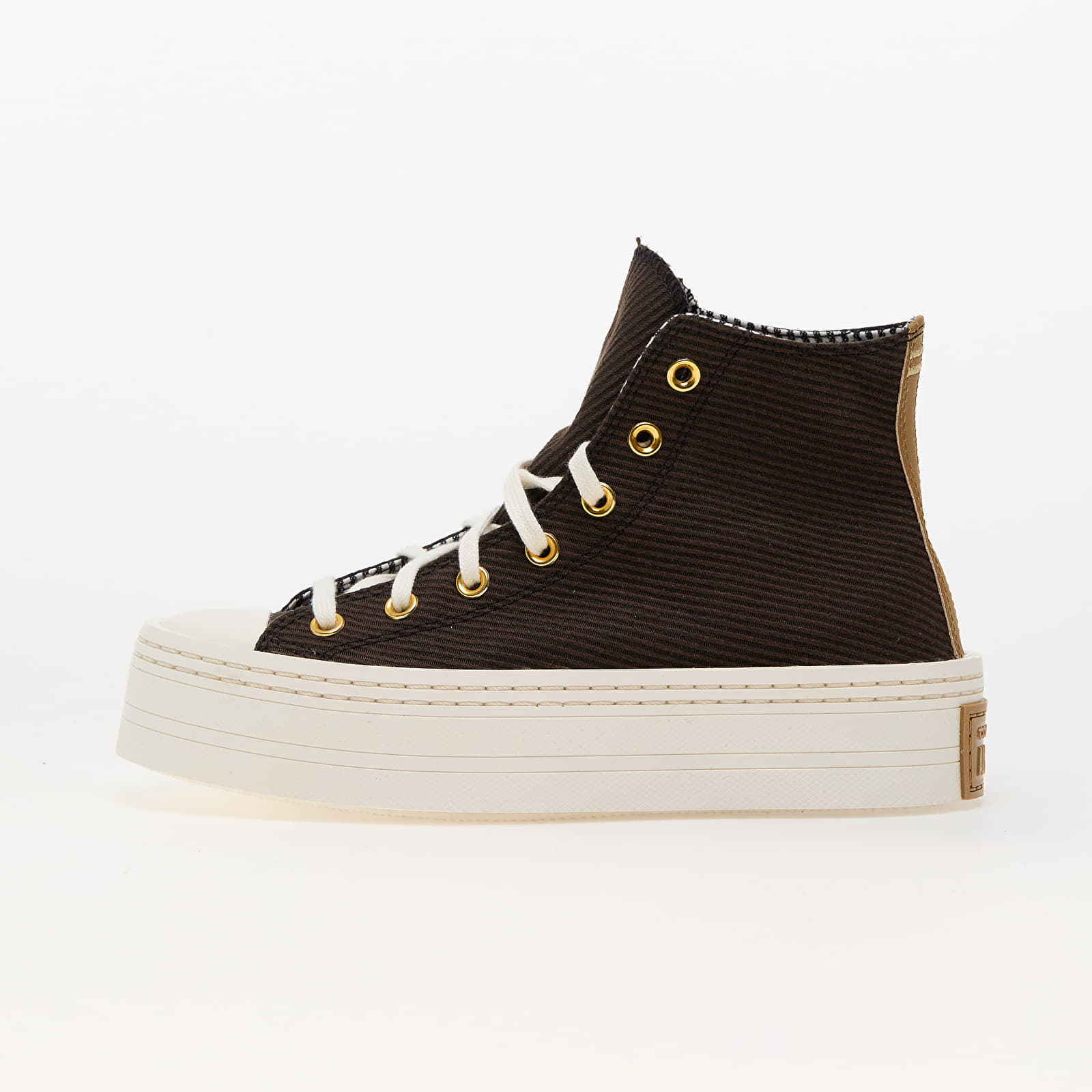 Levně Converse Chuck Taylor All Star Modern Lift Platform Corduroy Fresh Brew/ Trek Tan/ Egret