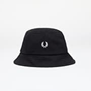 FRED PERRY Pique Bucket Hat Black/ Snow White
