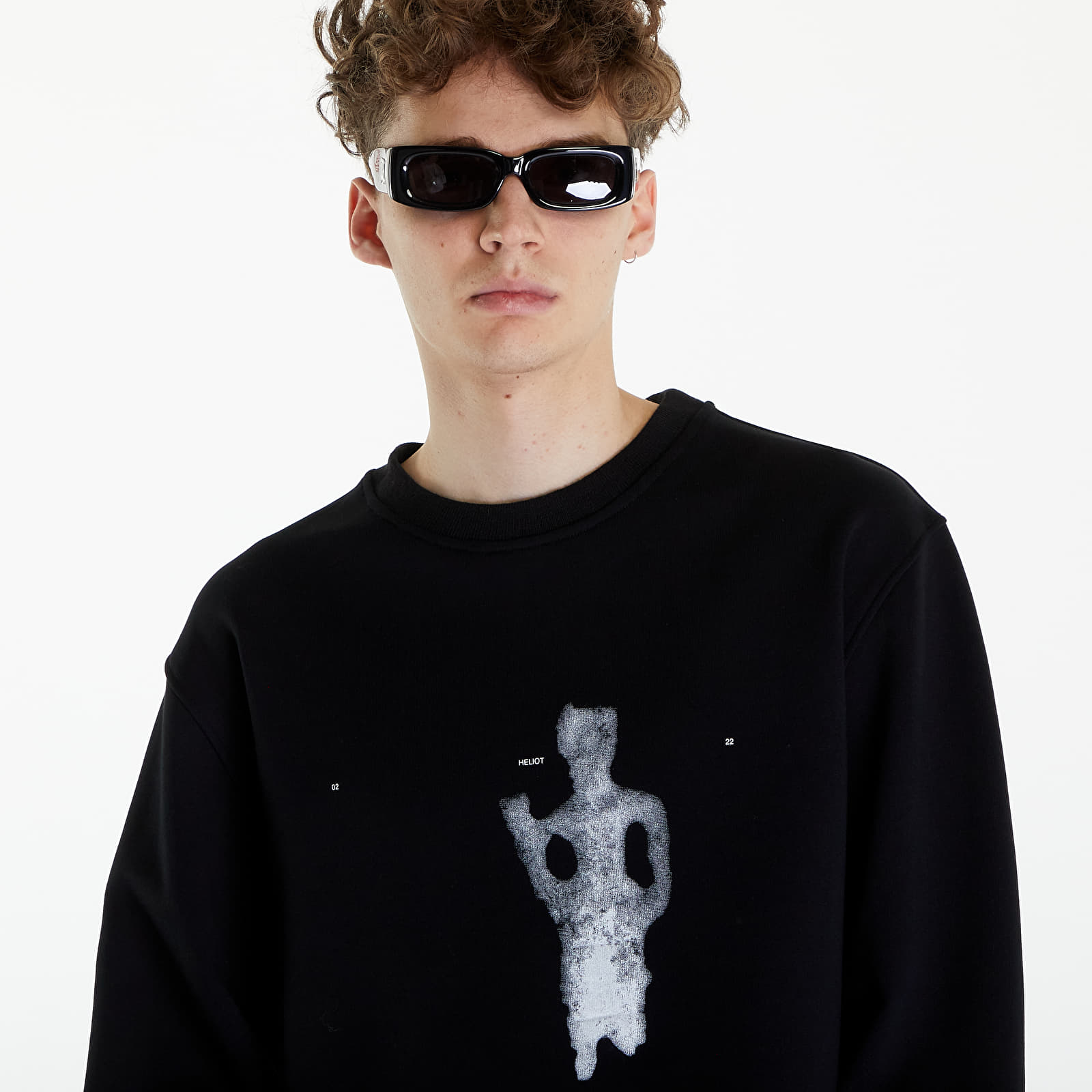 Sweatjacken und Sweatshirts HELIOT EMIL Formation Crewneck Sweatshirt Black
