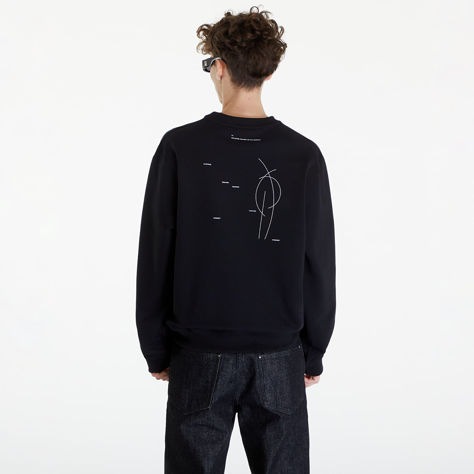 Sweatjacken und Sweatshirts HELIOT EMIL Formation Crewneck Sweatshirt Black
