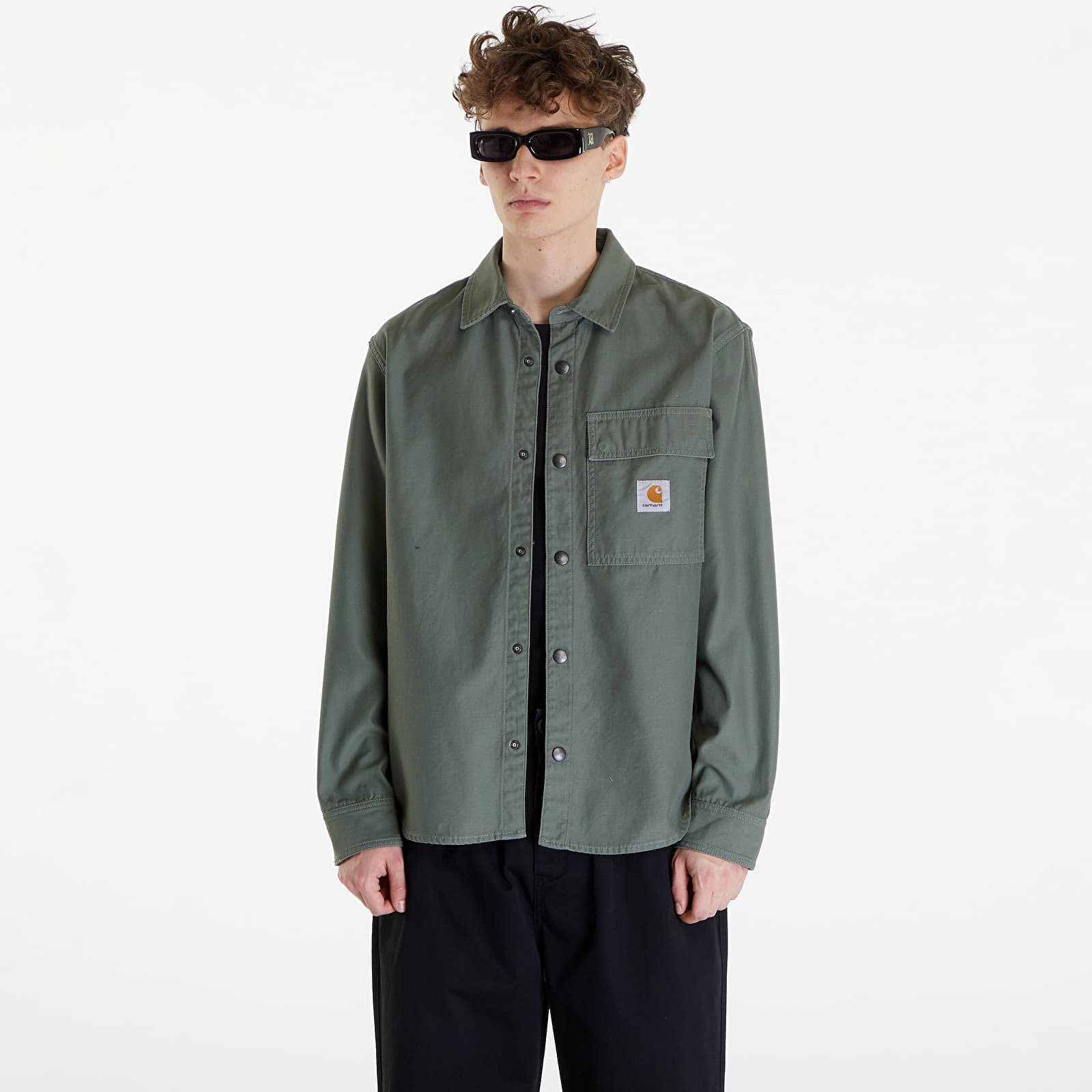 Hemden Carhartt WIP Hayworth Shirt Jacket UNISEX Dollar Green Rinsed