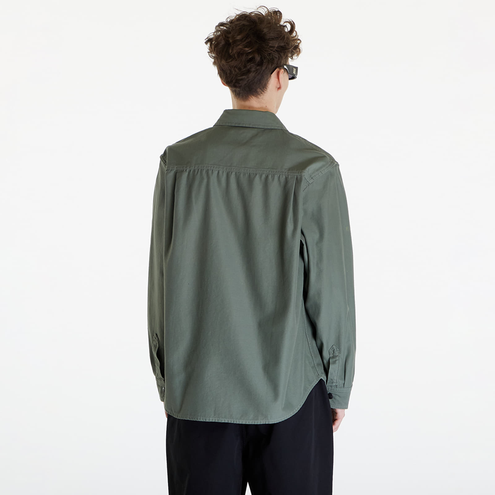 Košeľa Carhartt WIP Hayworth Shirt Jacket UNISEX Dollar Green Rinsed XS.