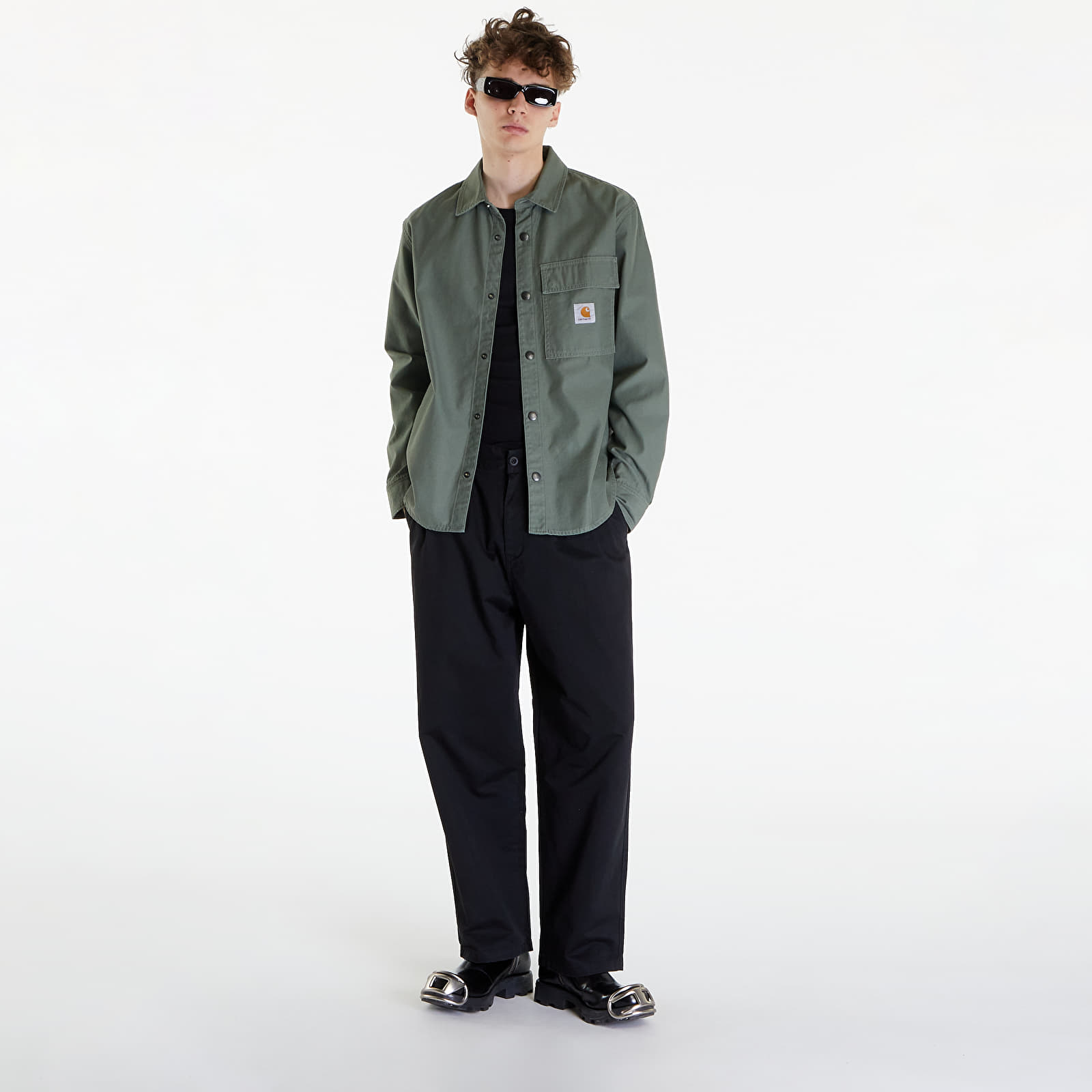 Hemden Carhartt WIP Hayworth Shirt Jacket UNISEX Dollar Green Rinsed