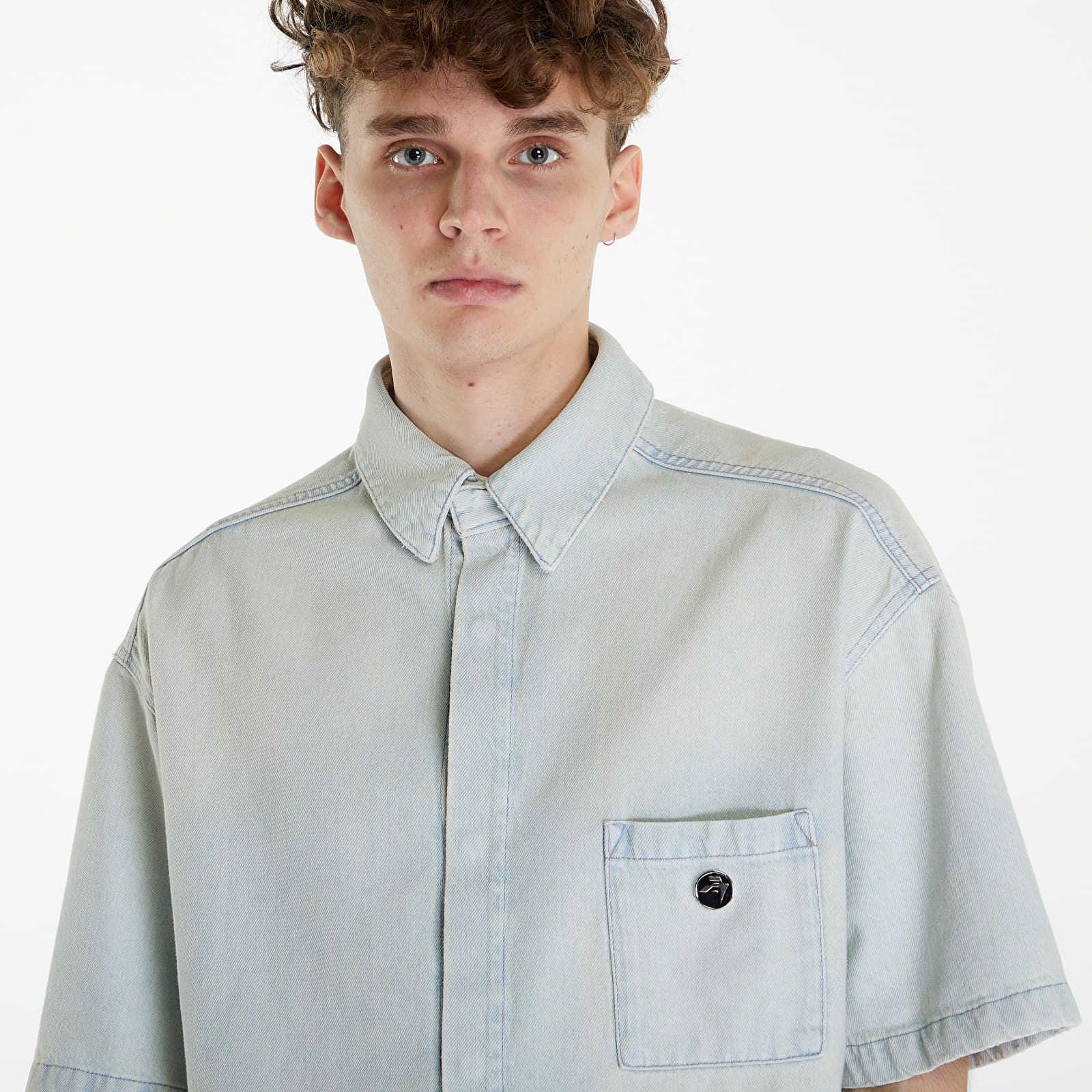 Camisas Ambush Boxy Fit Denim Shirt UNISEX Light Blue