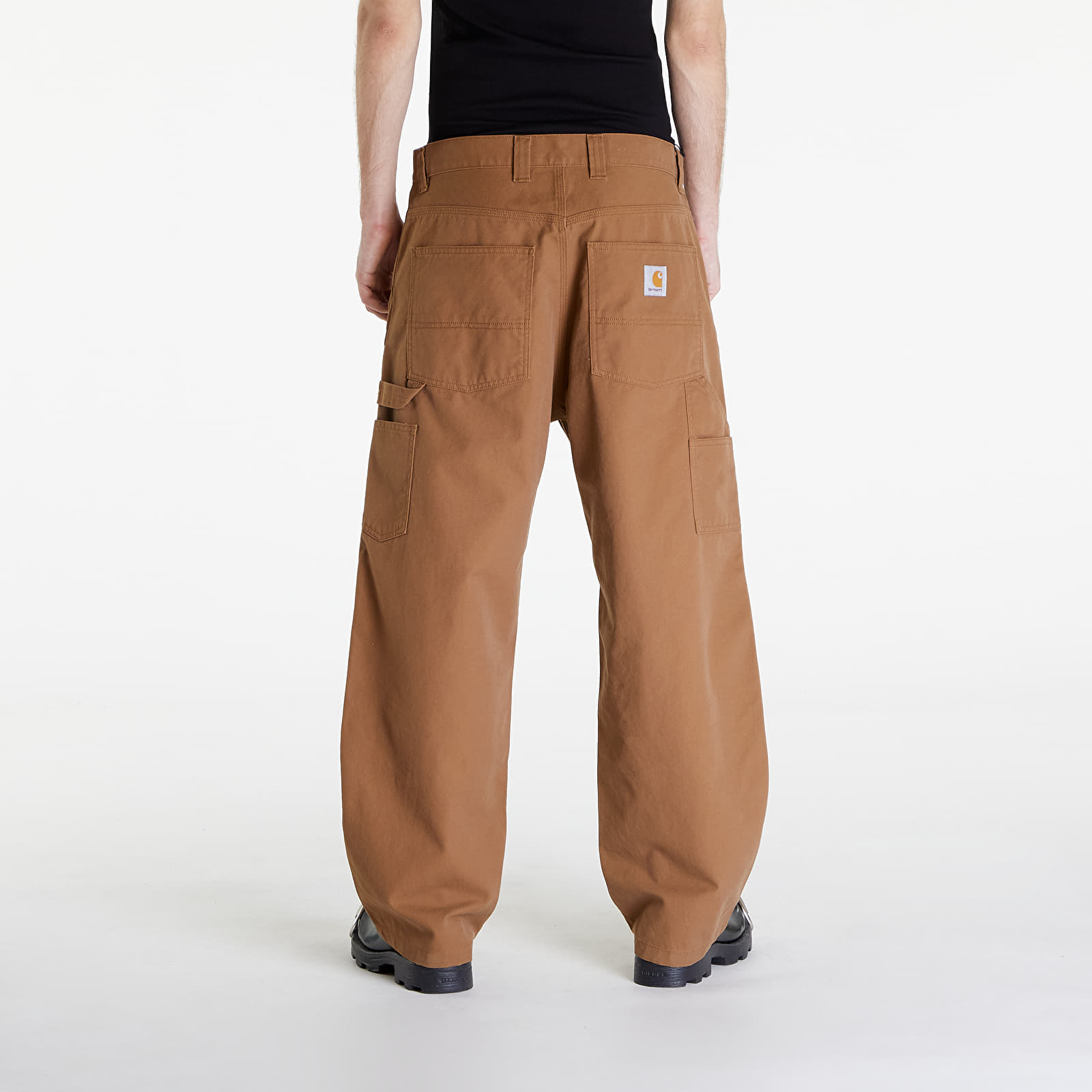 Džíny a kalhoty Carhartt WIP Wide Panel Pant Hamilton Brown Rinsed