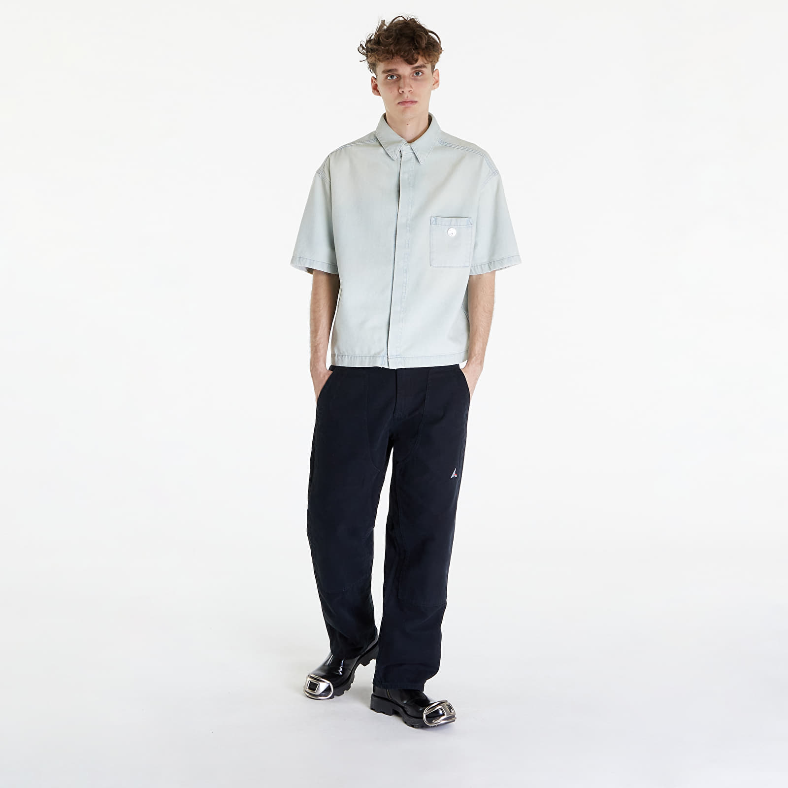 Camisas Ambush Boxy Fit Denim Shirt UNISEX Light Blue