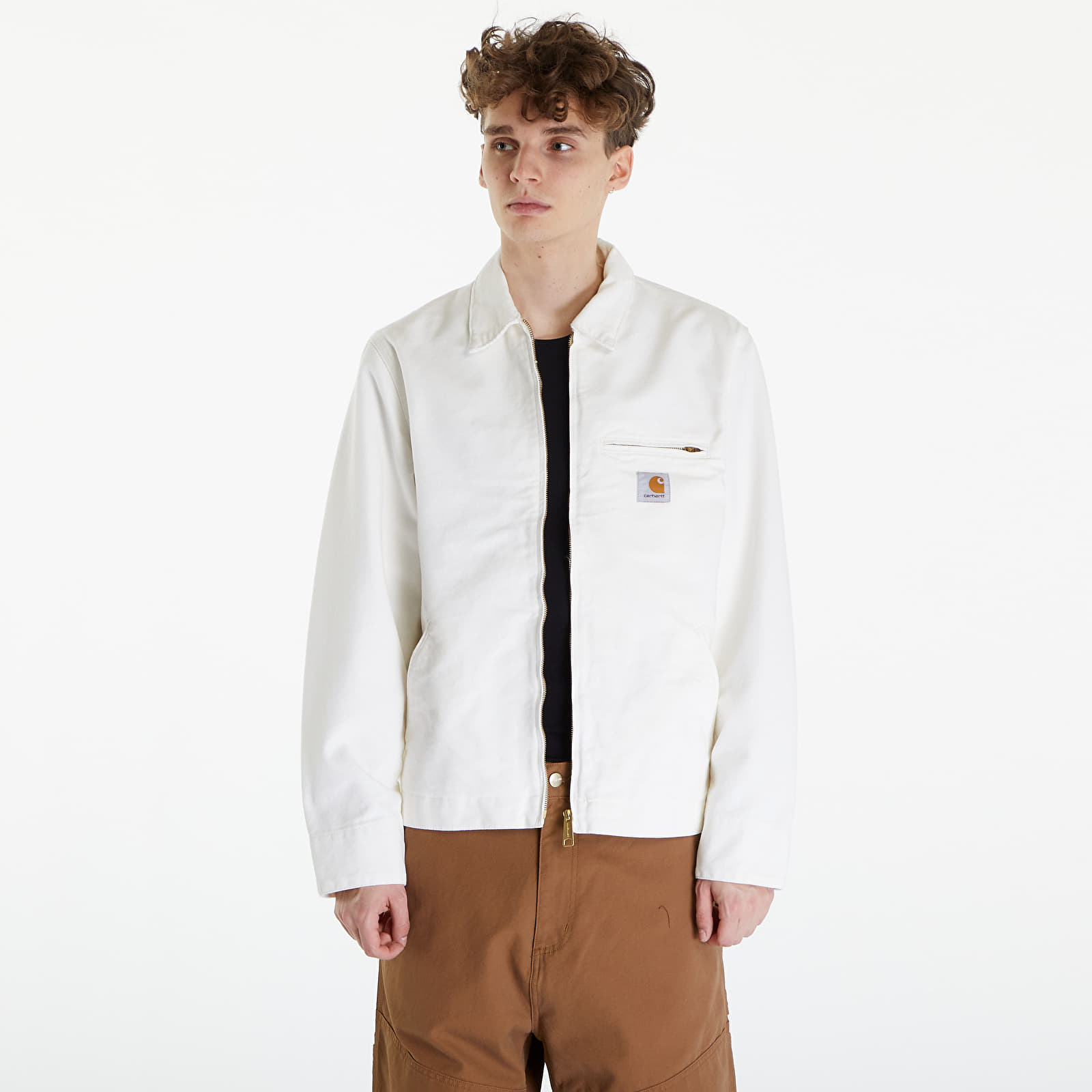 Kurtki Carhartt WIP Detroit Jacket UNISEX Wax/ Wax Rinsed