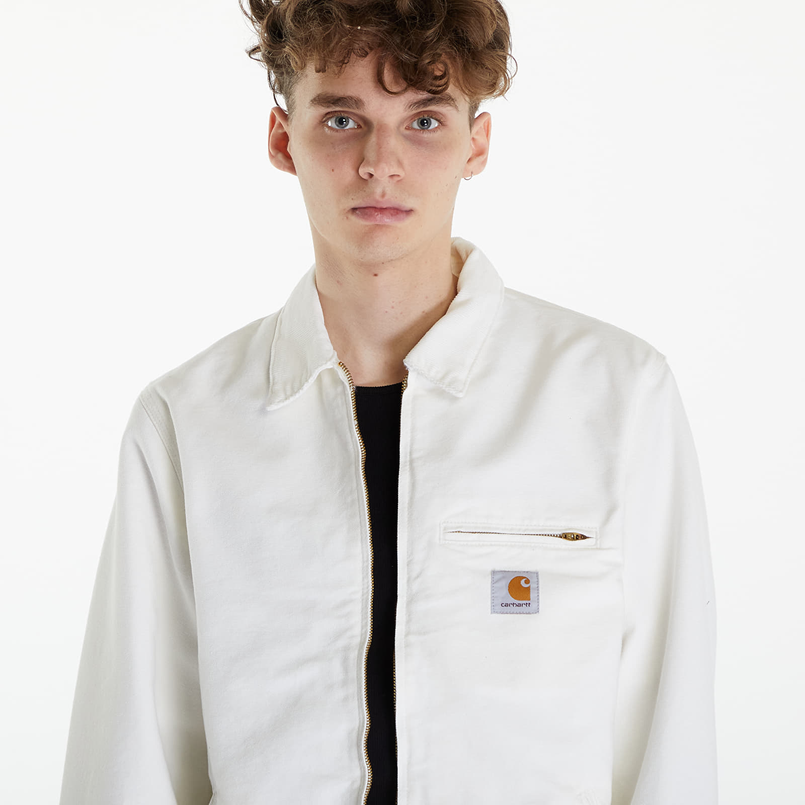 Kurtki Carhartt WIP Detroit Jacket UNISEX Wax/ Wax Rinsed