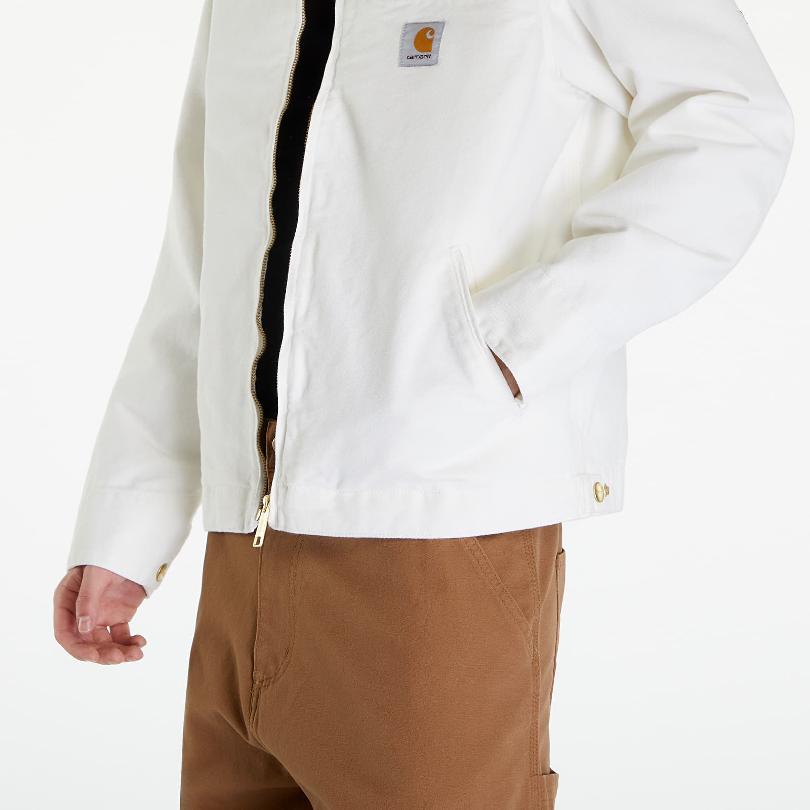 Kurtki Carhartt WIP Detroit Jacket UNISEX Wax/ Wax Rinsed
