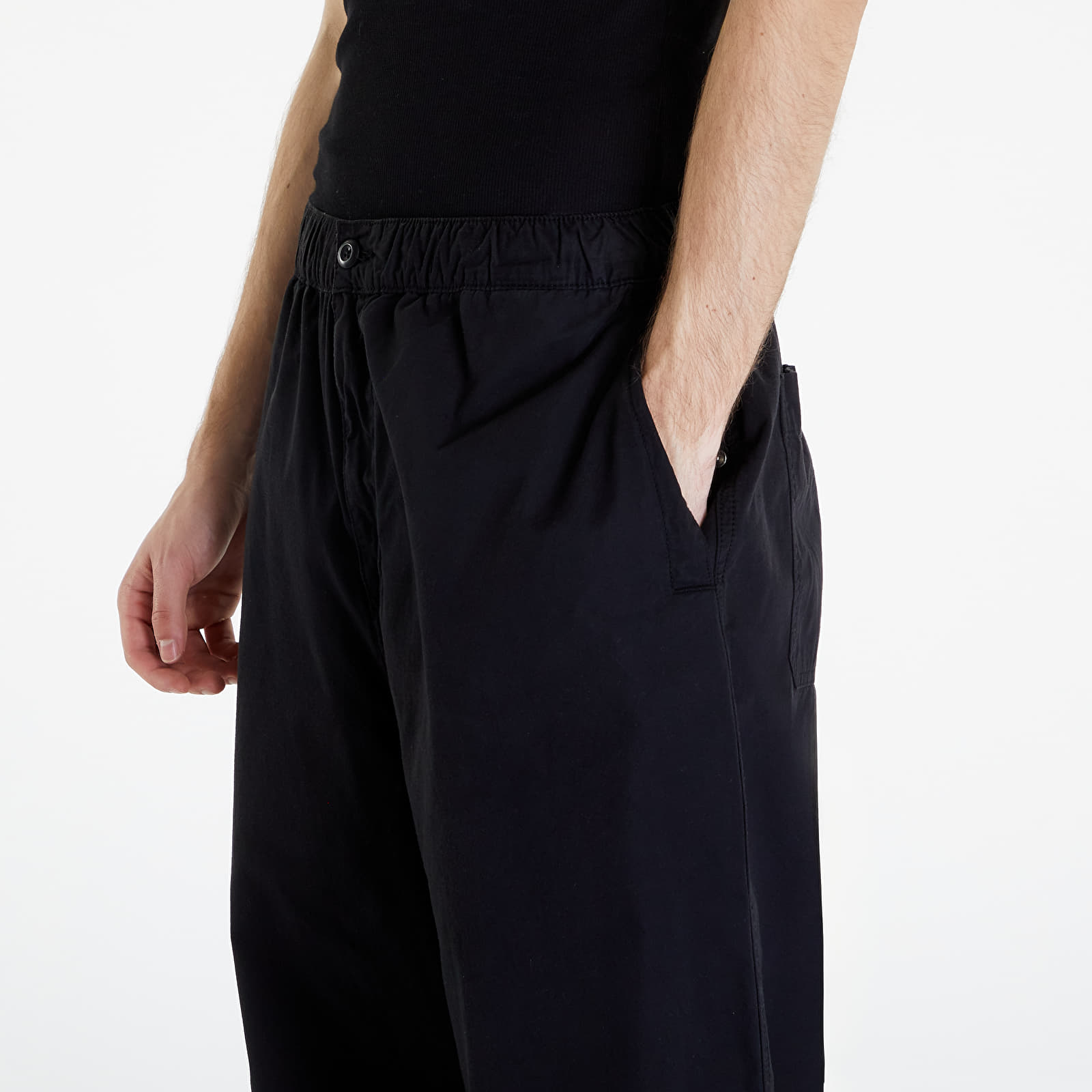 Džíny a kalhoty Carhartt WIP Judd Pant Black Garment Dyed