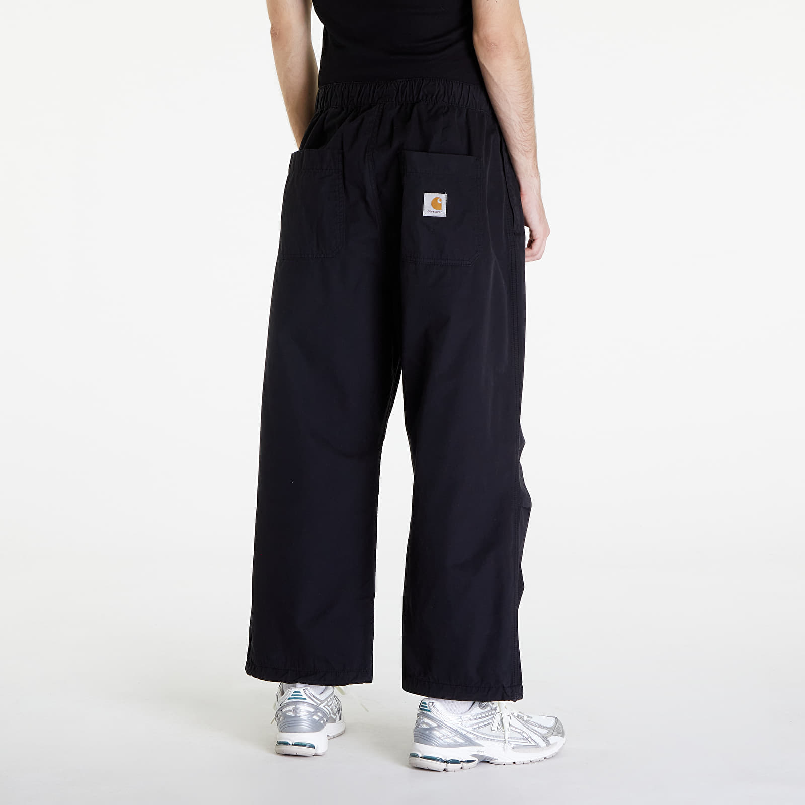 Džíny a kalhoty Carhartt WIP Judd Pant Black Garment Dyed