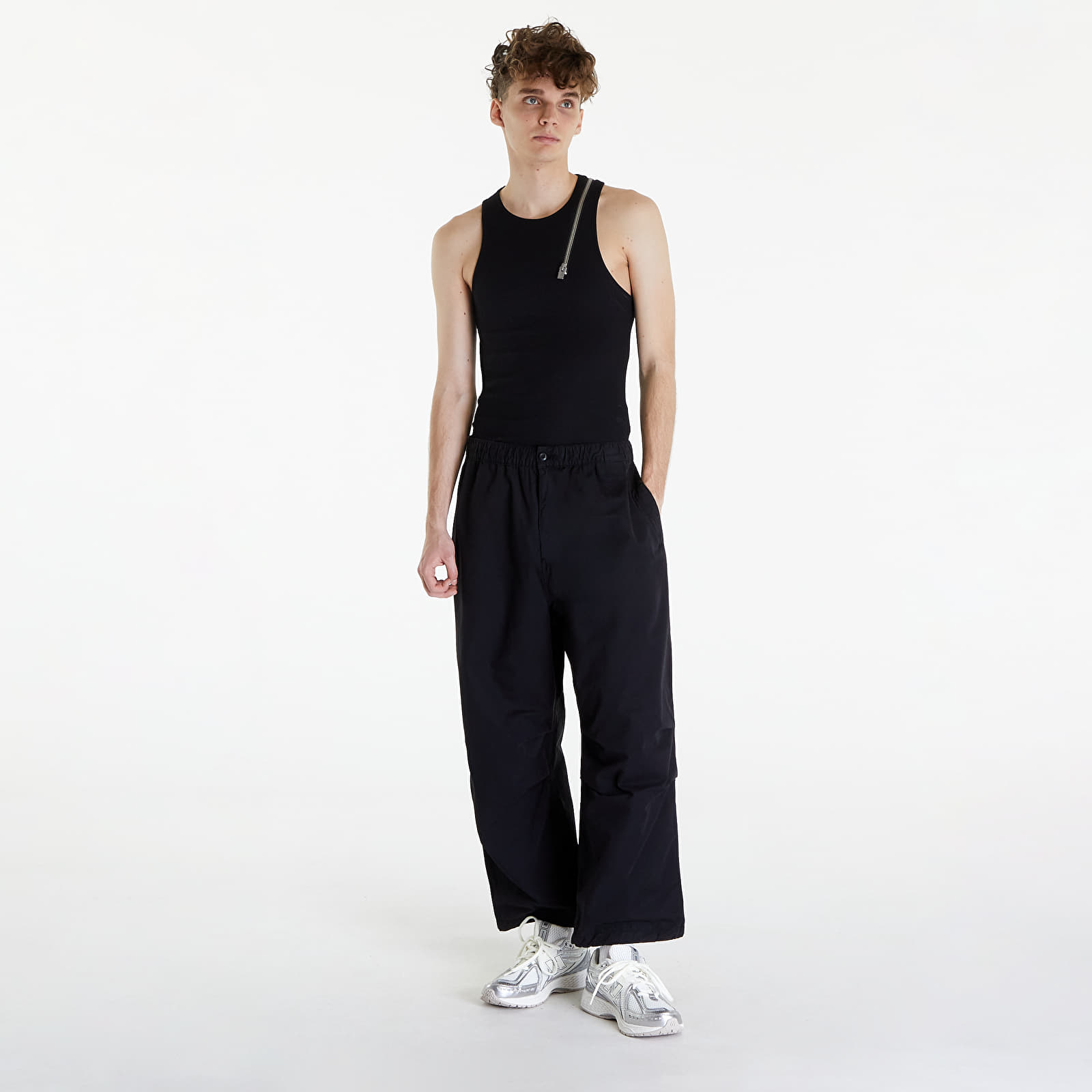 Džíny a kalhoty Carhartt WIP Judd Pant Black Garment Dyed