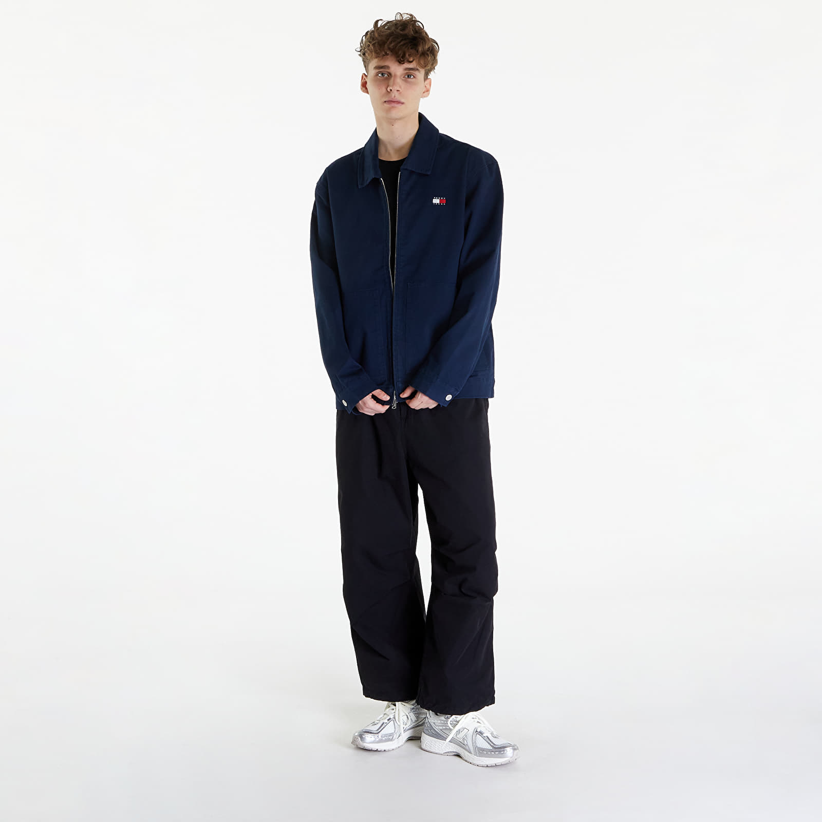 Jackets Tommy Jeans Regular Cotton Jacket Dark Night Navy