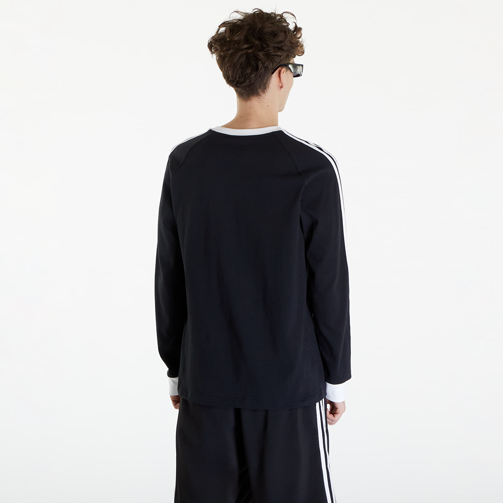 Majice T-shirt adidas Flames Long Sleeve Tee Black/ White