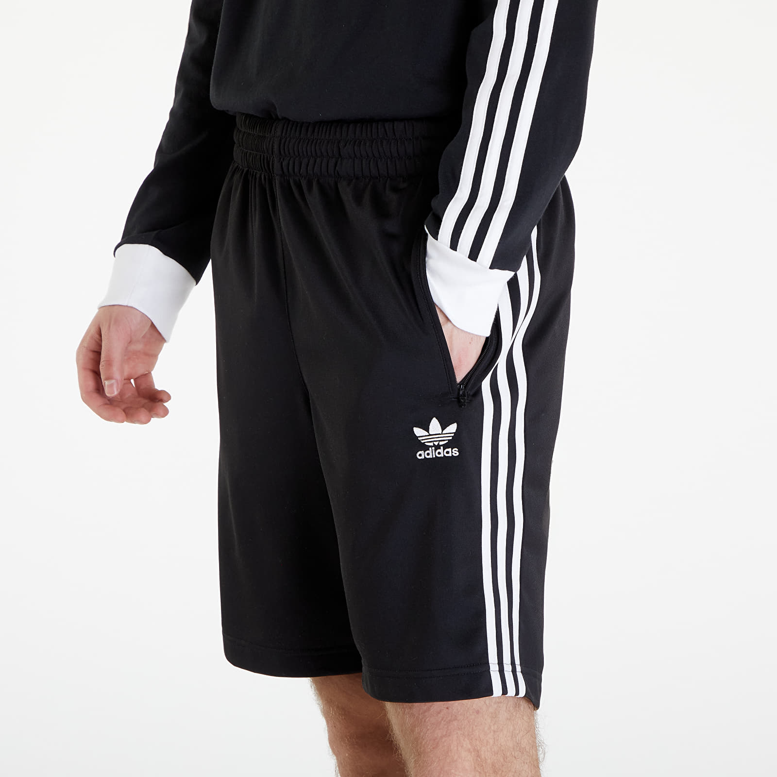 Pantaloni scurți adidas Adicolor Firebird Short Black/ White