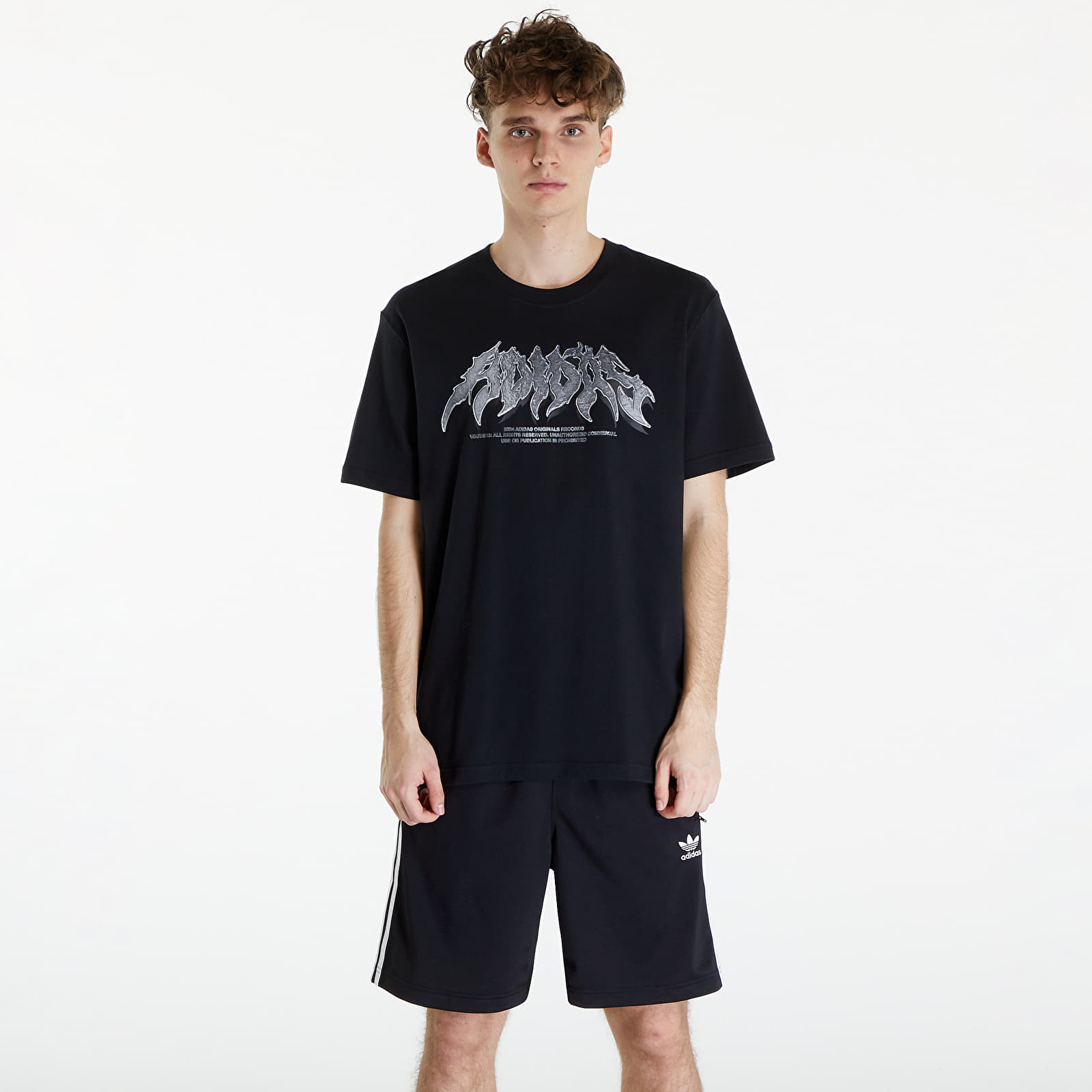 Marškinėliai adidas Flames Concert Short Sleeve Tee Black
