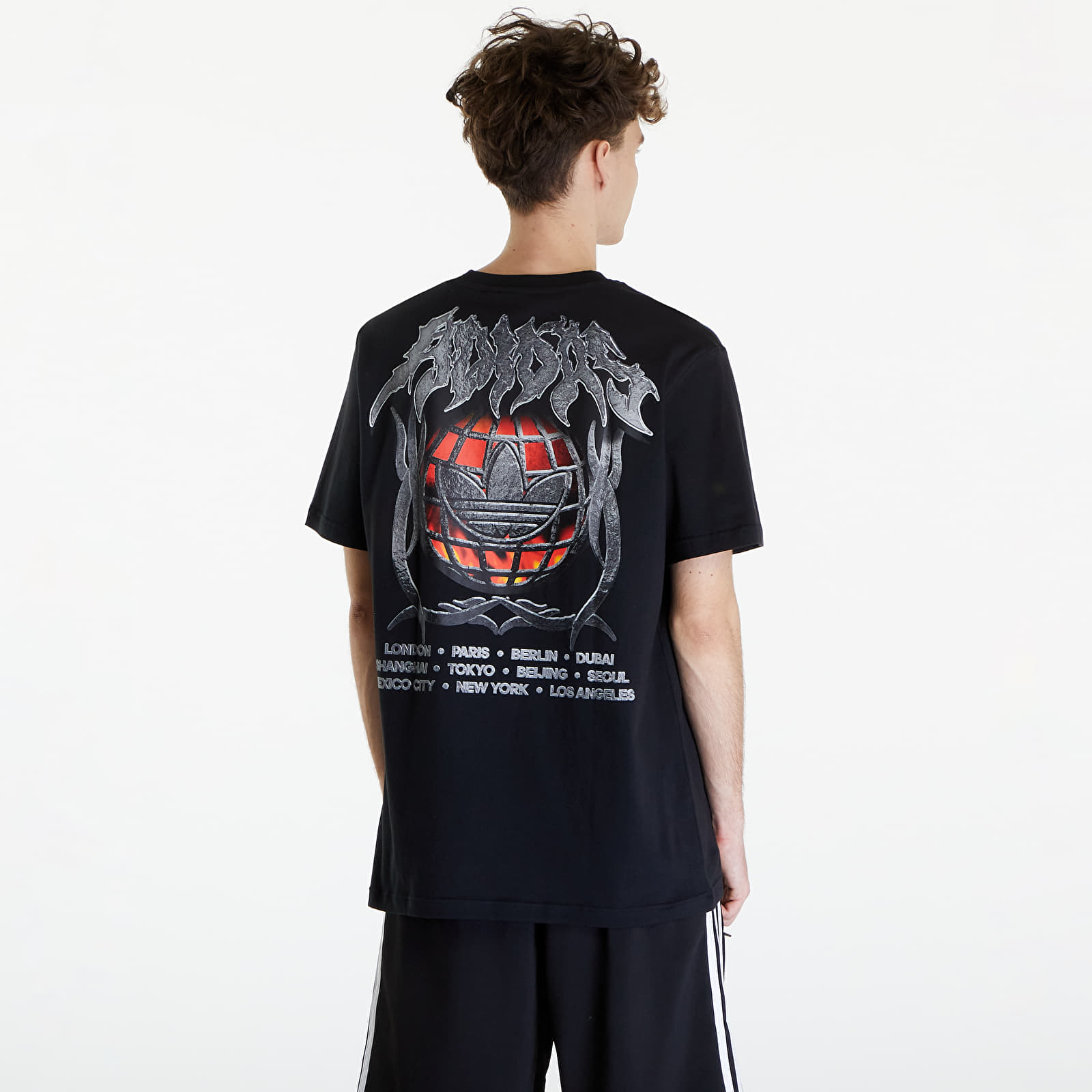 Marškinėliai adidas Flames Concert Short Sleeve Tee Black
