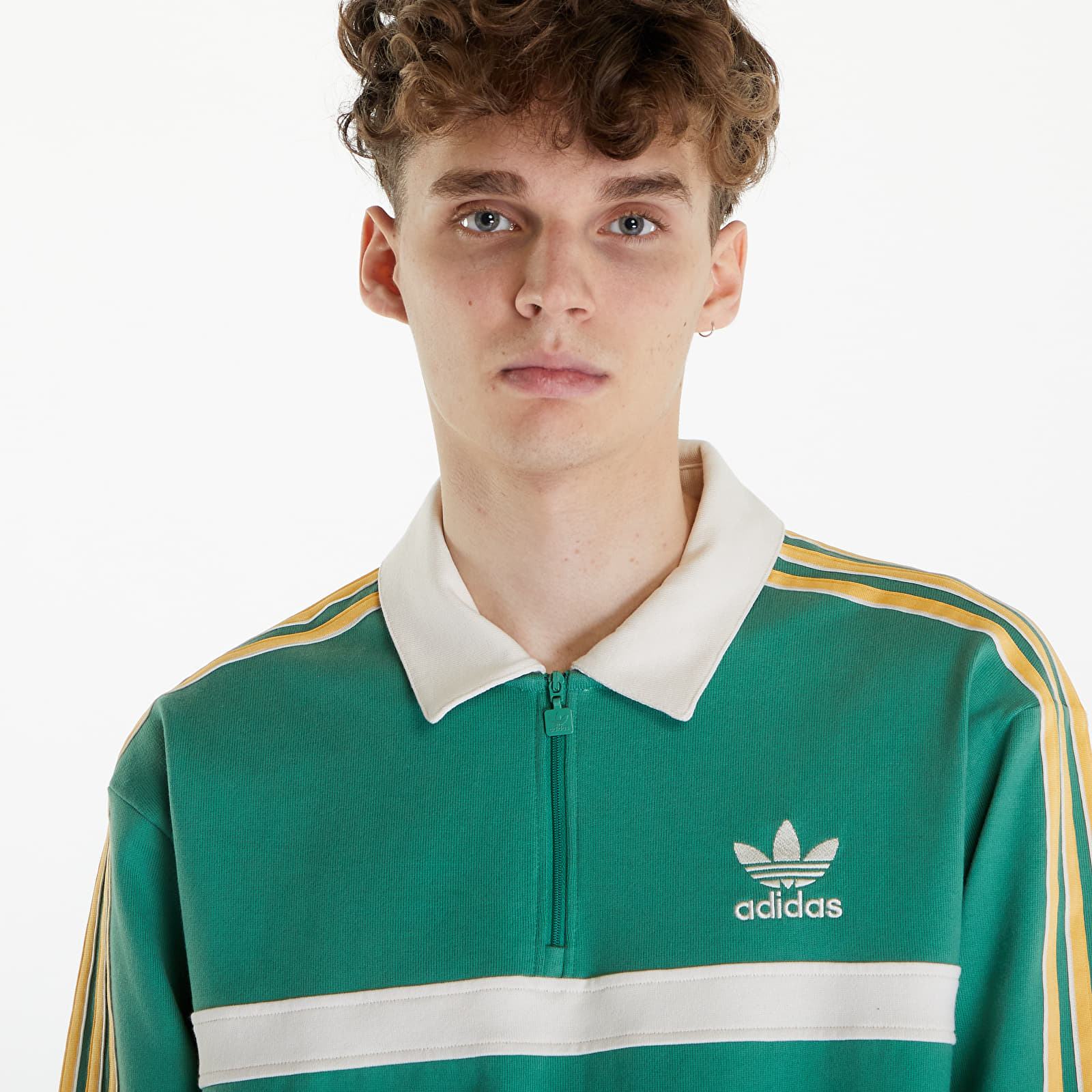 Dukserice adidas Collared Sweatshirt Preloved Green