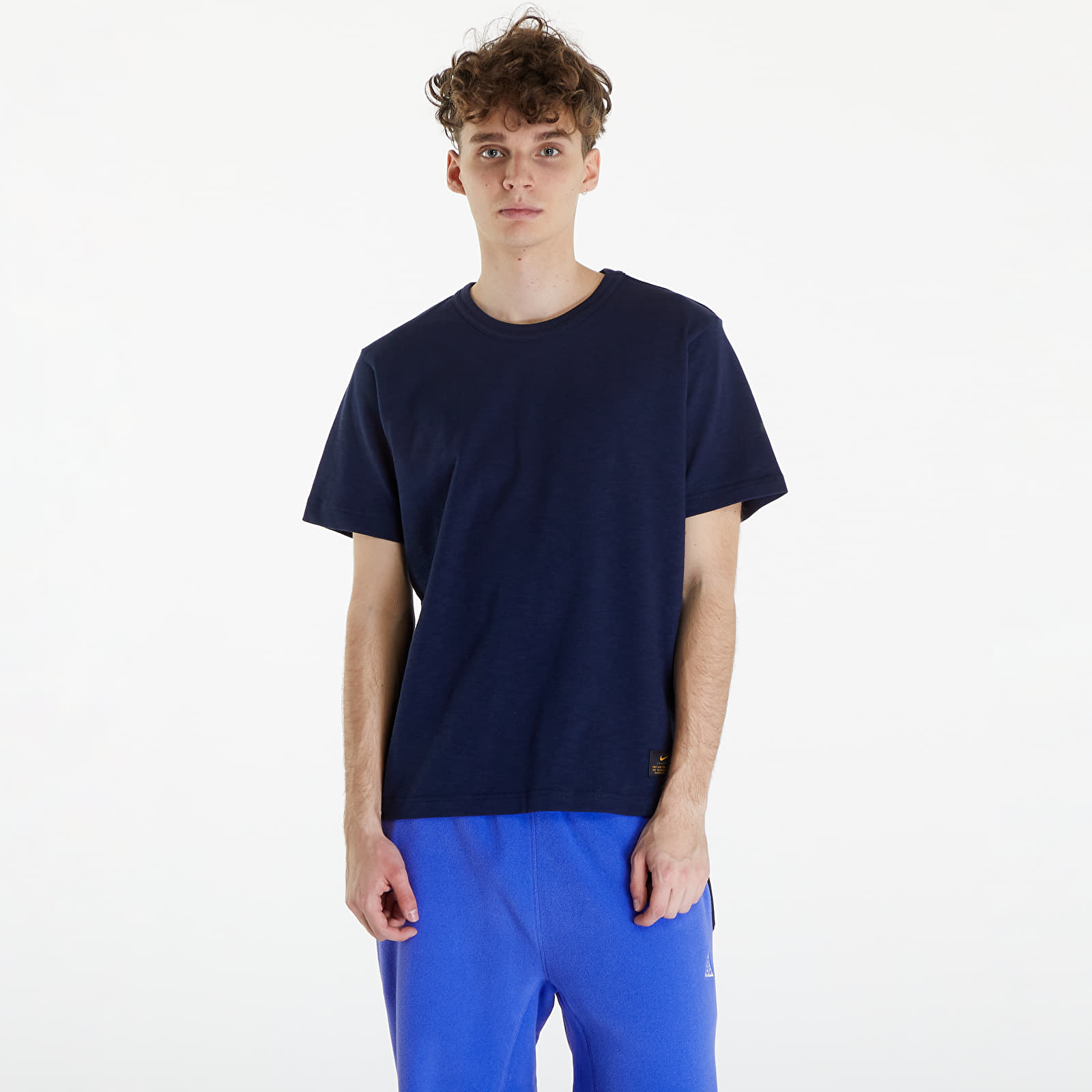 Pólók Nike Life Men's Short-Sleeve Knit Top Obsidian/ Dark Obsidian