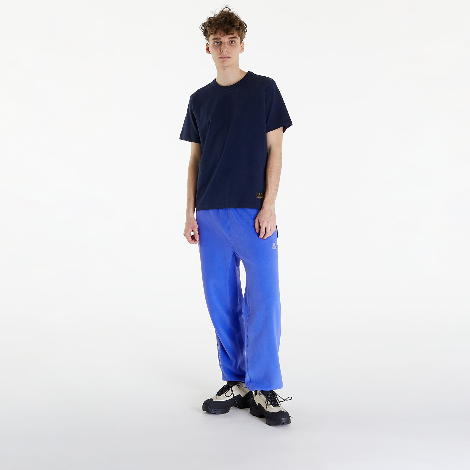Pólók Nike Life Men's Short-Sleeve Knit Top Obsidian/ Dark Obsidian