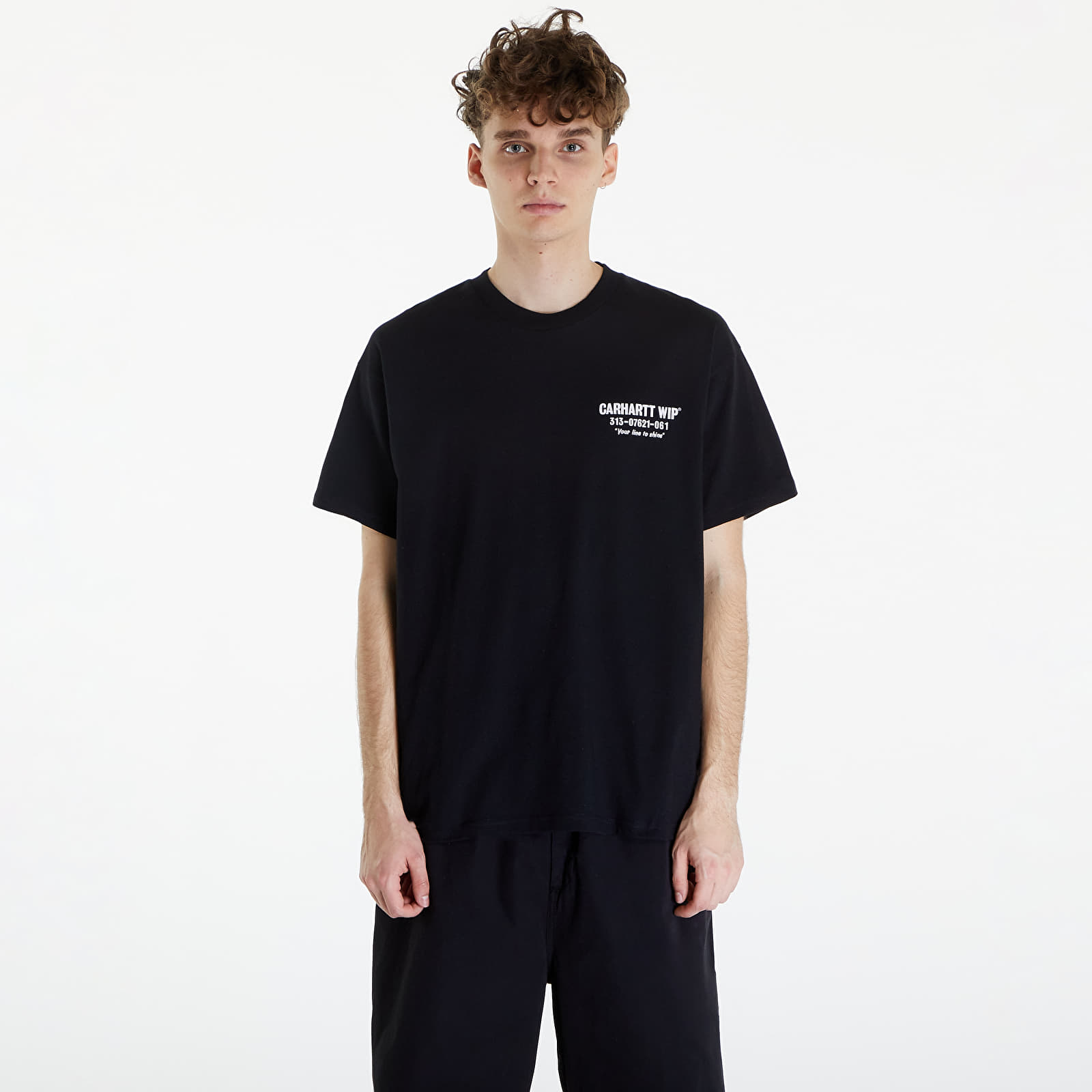 Tričká Carhartt WIP Short Sleeve Less Troubles T-Shirt UNISEX Black/ White