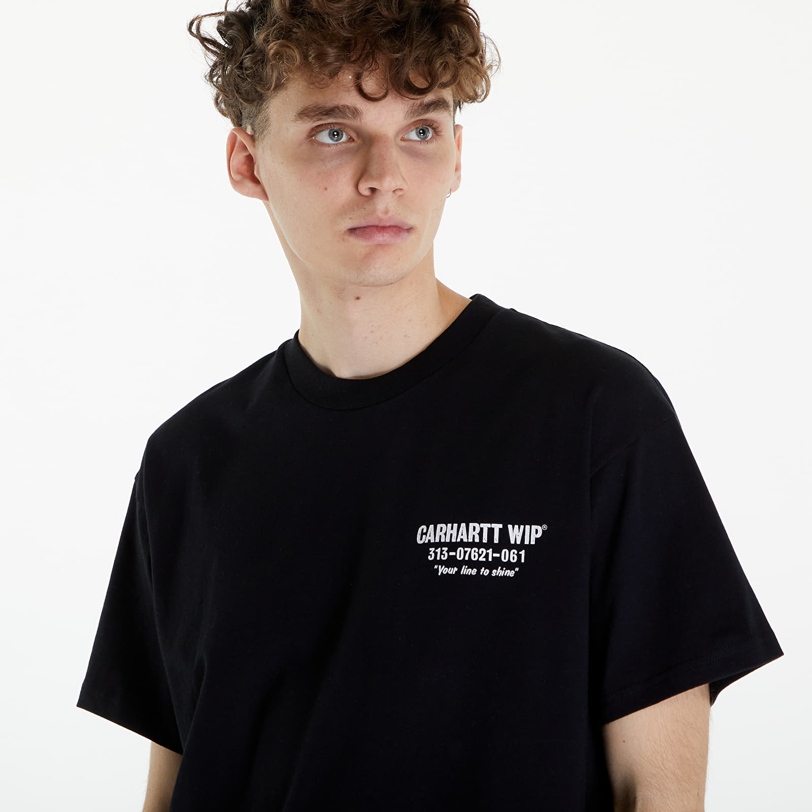 Tričká Carhartt WIP Short Sleeve Less Troubles T-Shirt UNISEX Black/ White